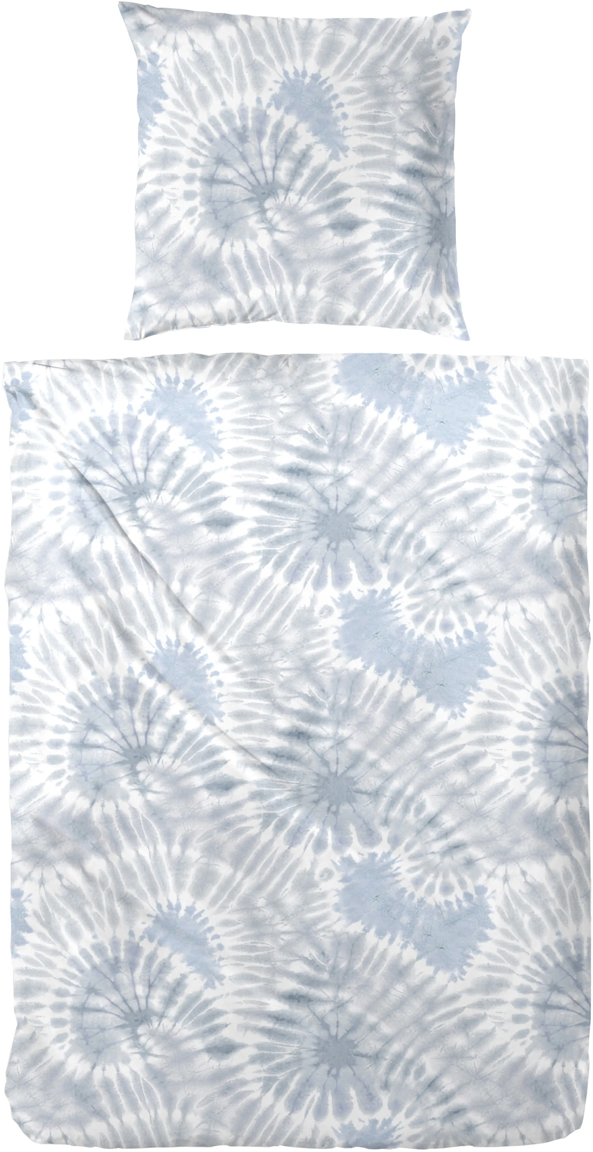 Renforce Bettwäsche Batik blau 135 x 220 cm