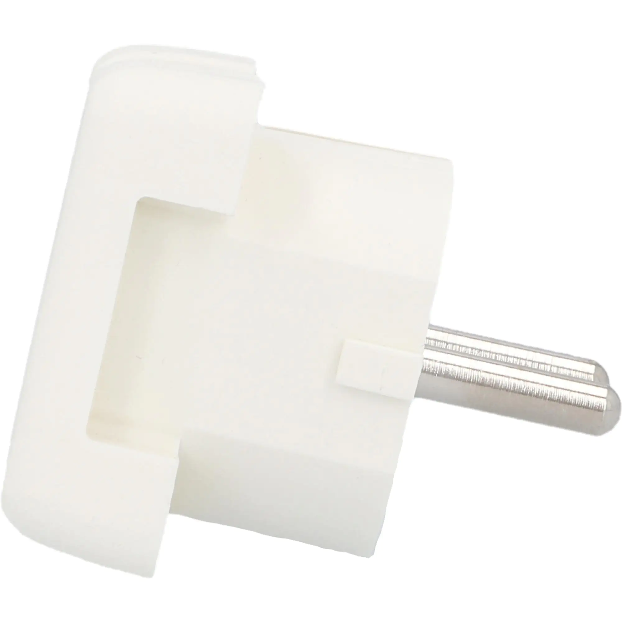 Schutzkontakt-Flächen-Stecker seitliche Einführung weiß