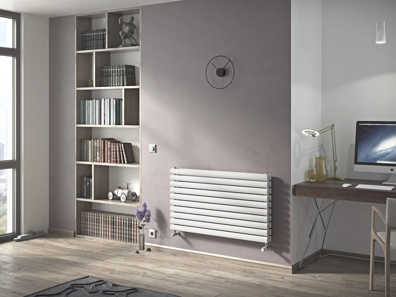 Ximax Heizkörper Fortuna Duplex horizontal 58,4 x 120 cm 1204 Watt weiß
