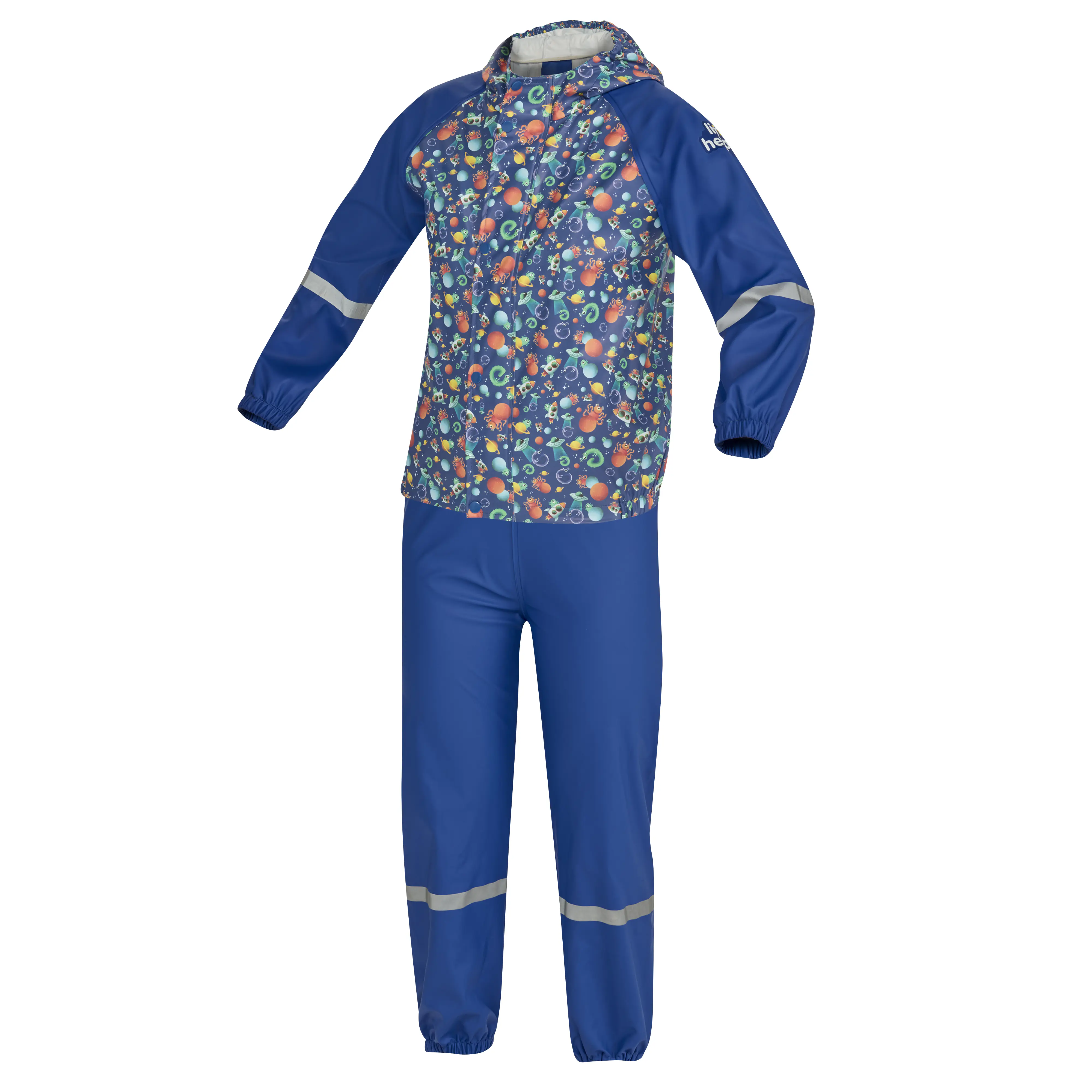 Gebol Regenhose Little Helpers Weltall blau