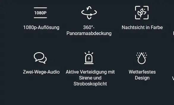 Ezviz Wlan Outdoor Überwachungskamera H8C 360° mit Bewegungserkennung