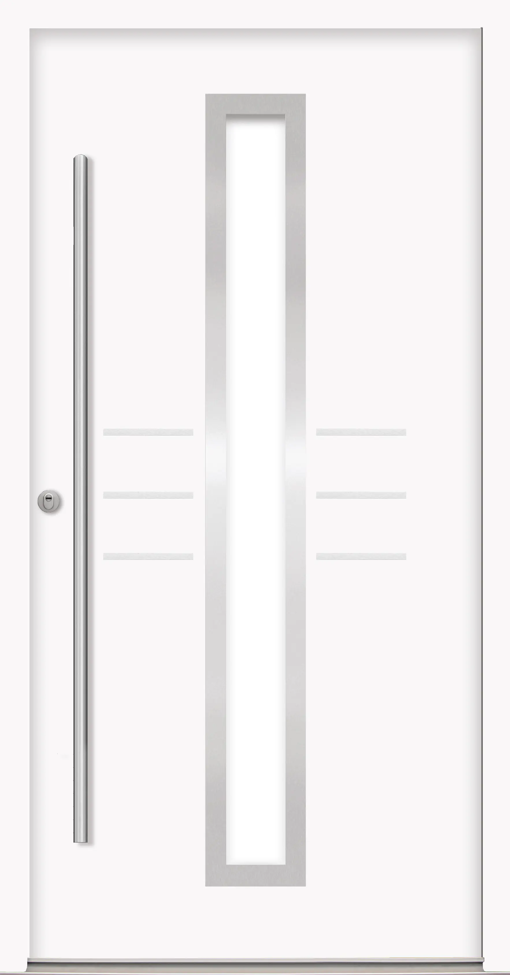 Splendoor Haustür Passivedoor Premium B07 RC2 Weiß DIN Links 110 x 210 cm