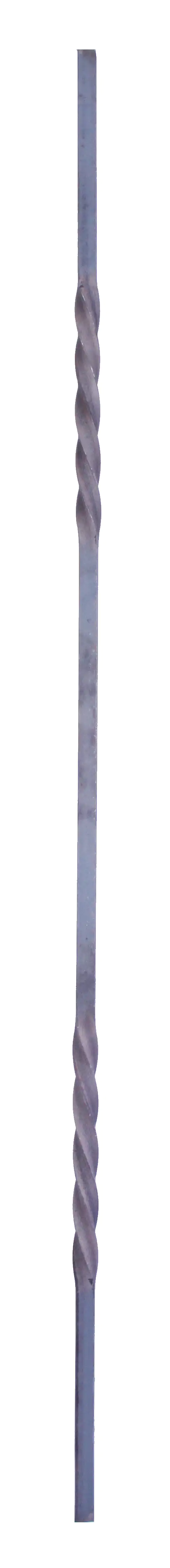 Alberts Füllstab 12x12mm 90cm zwei Drehung Stahl, glatt, zwei Drehungen