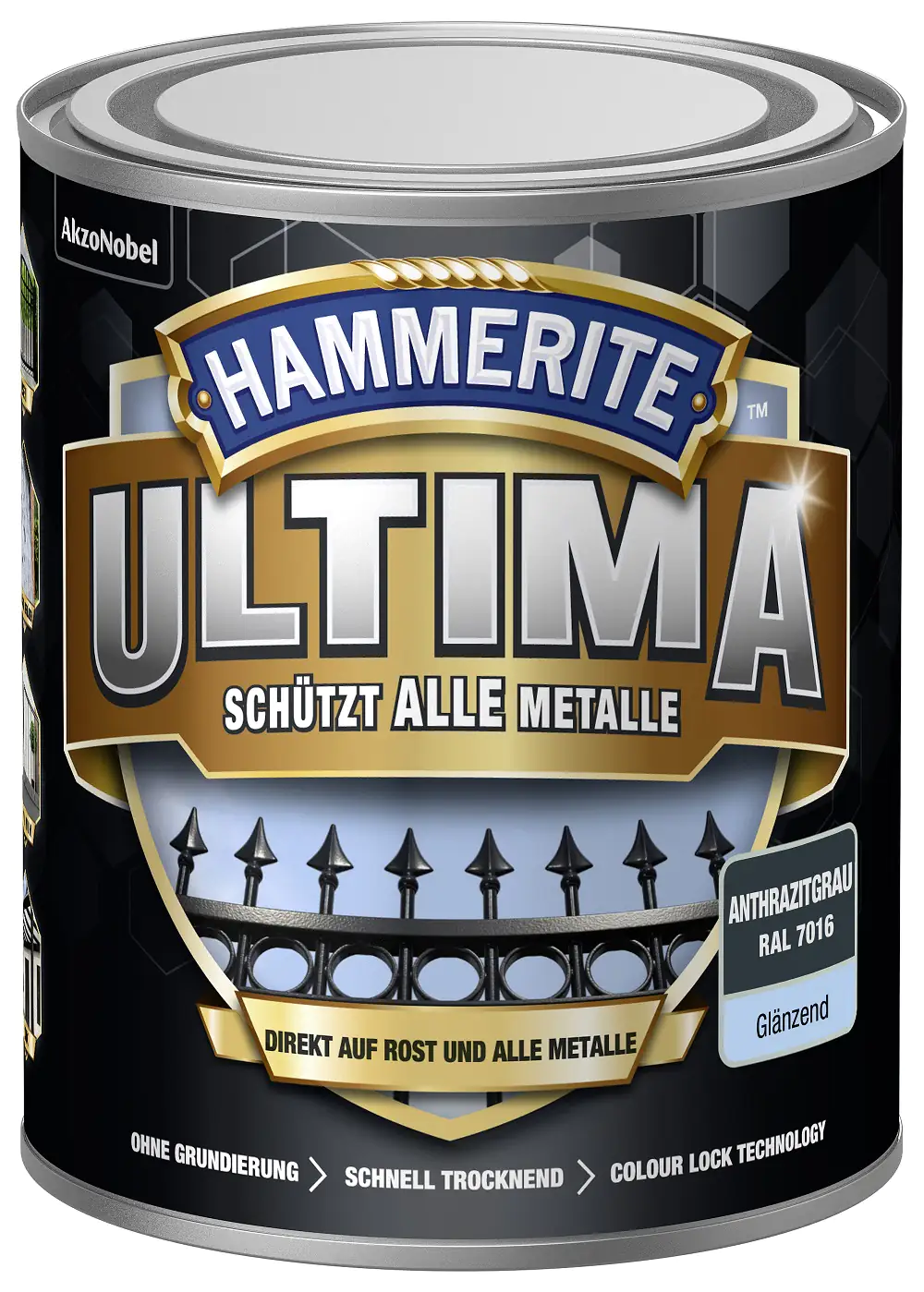 Hammerite Metallschutzlack ULTIMA 750 ml anthrazitgrau glänzend