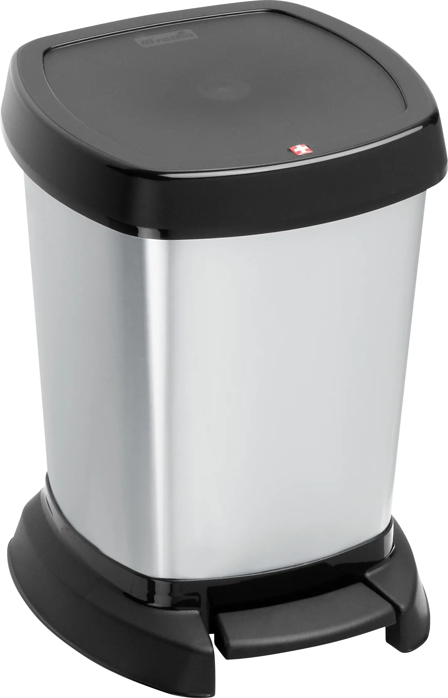 Rotho Kosmetikeimer Paso silber metallic 6 L