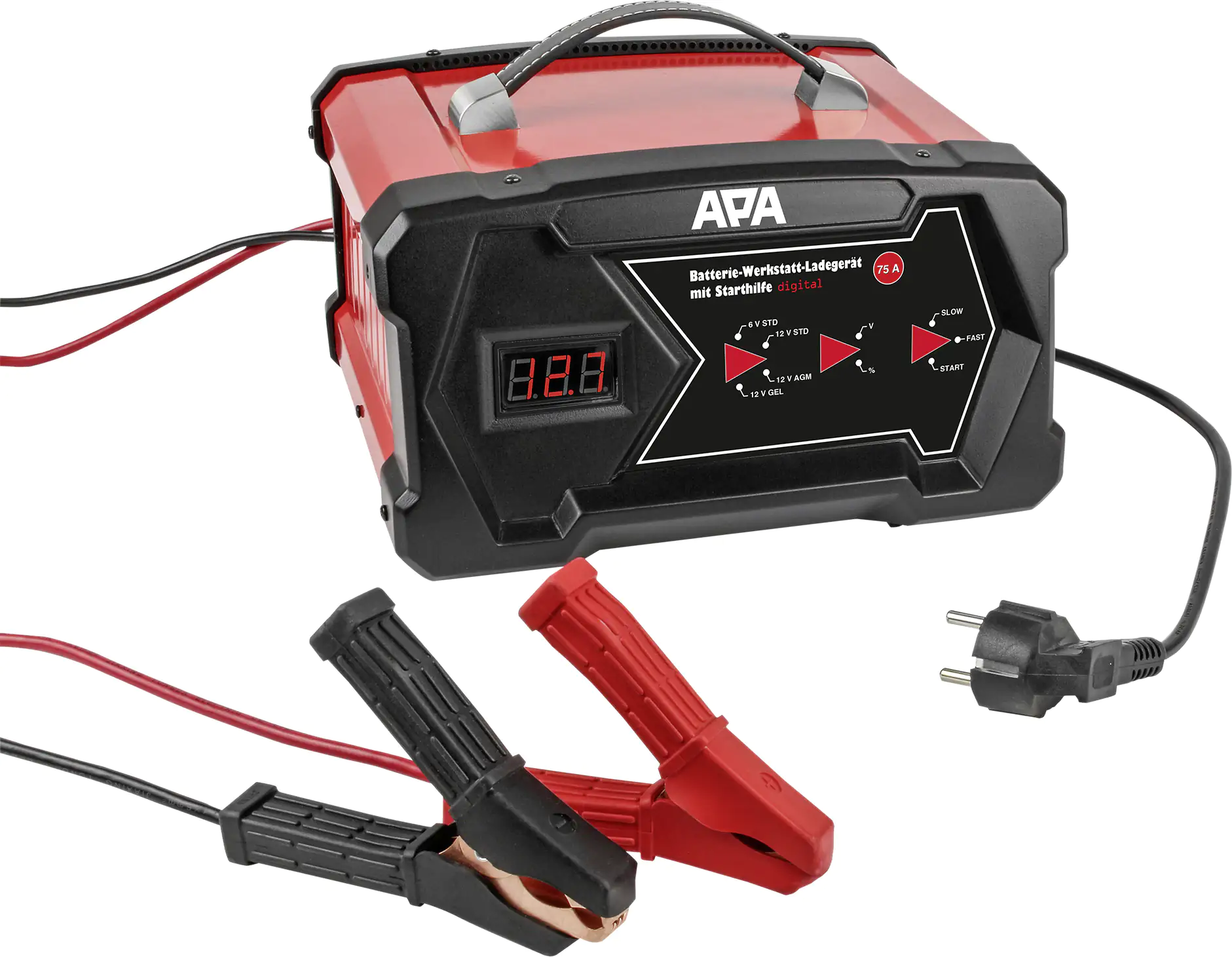 APA Autobatterie-Ladegerät digital 6/12 V 12A
