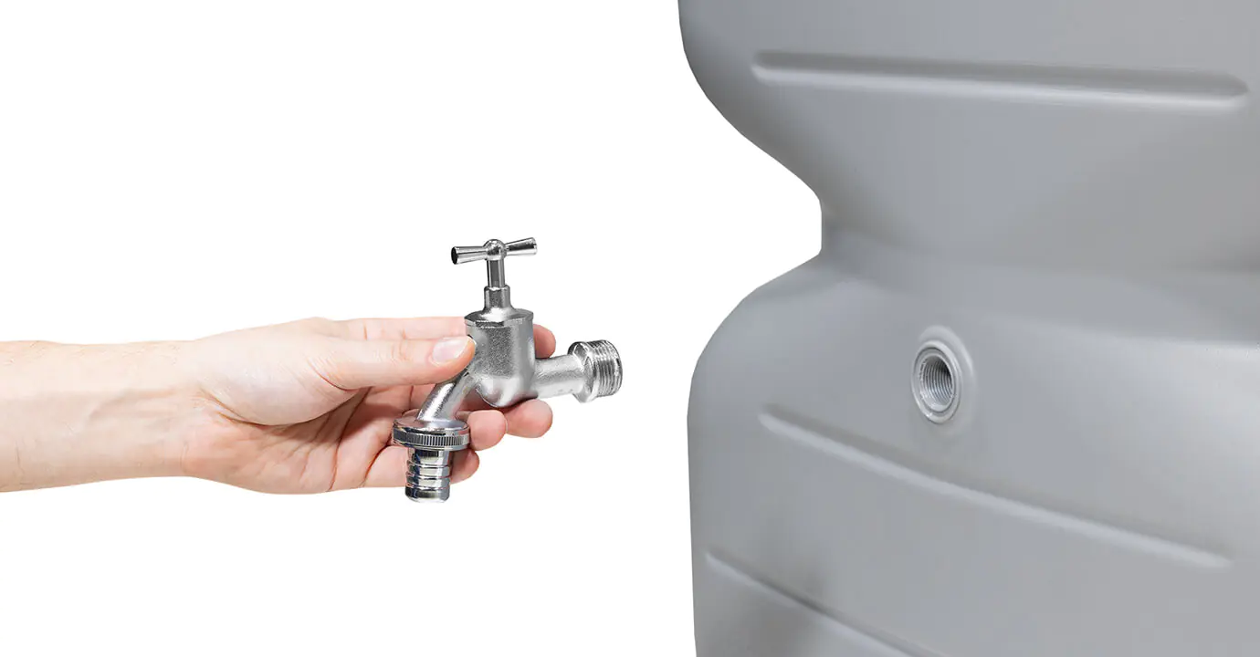 Garantia Gartentank Cubus, 700 l, betongrau 