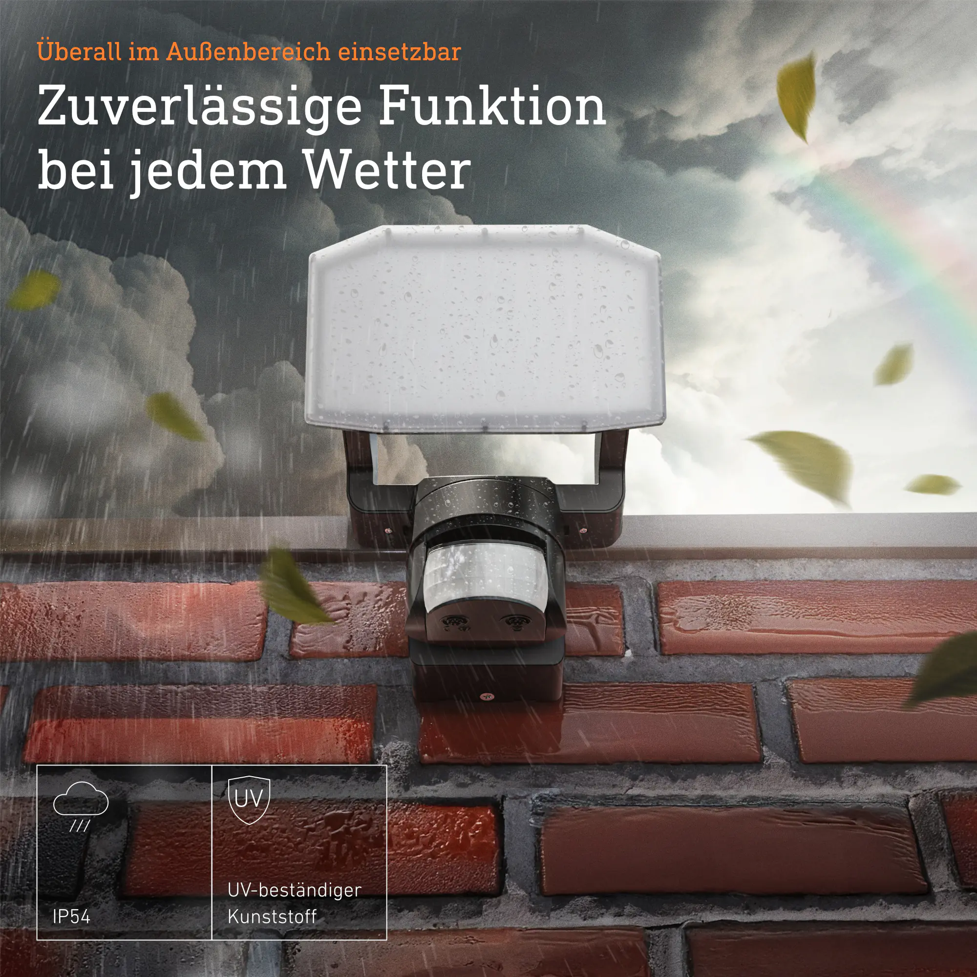 Steinel LED Außenleuchte XLED Protect S 14 W anthrazit mit Bewegungsmelder