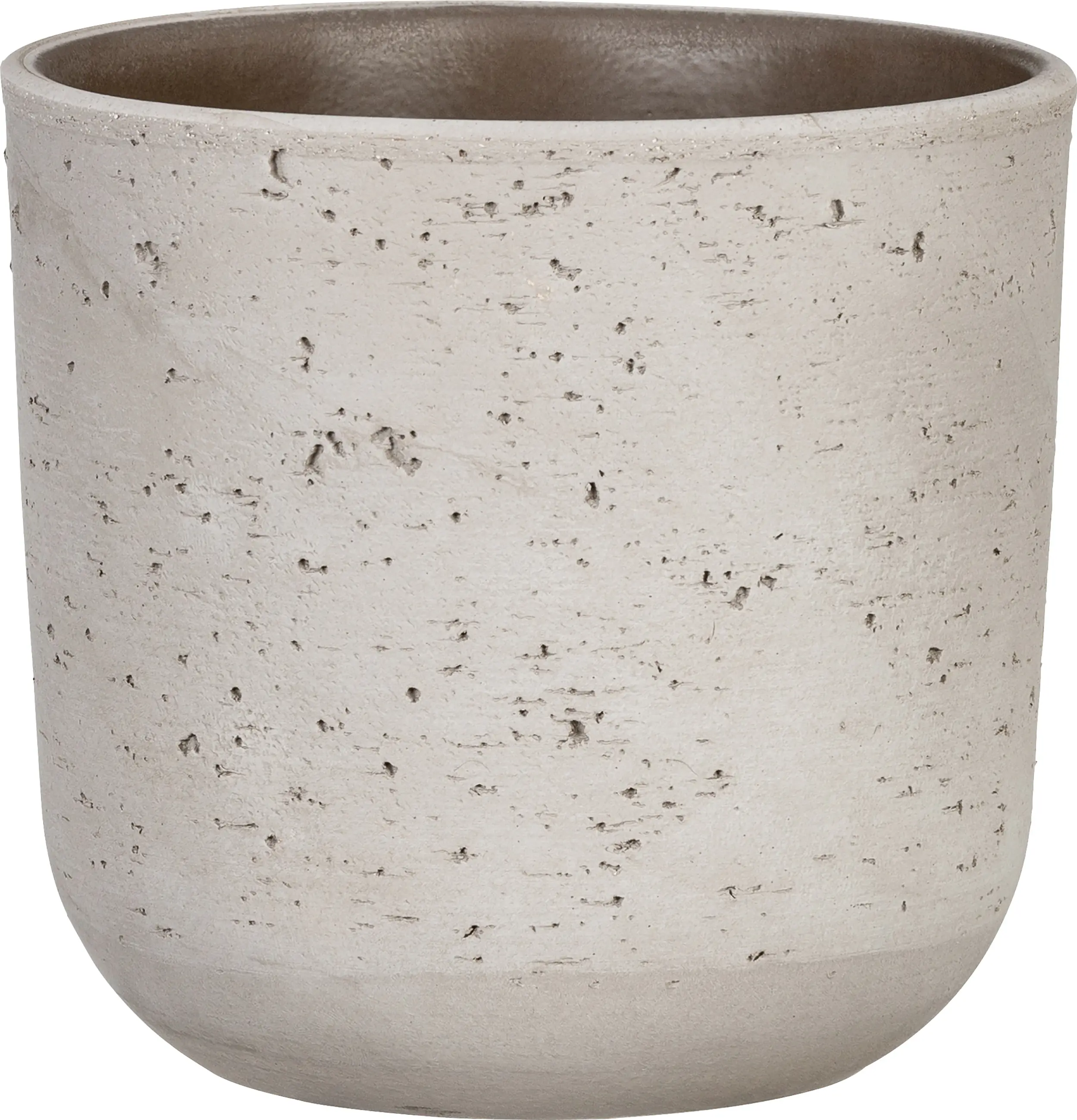 Scheurich Übertopf Serie Basalto 980 Keramik beige Ø 23 x 22 cm 