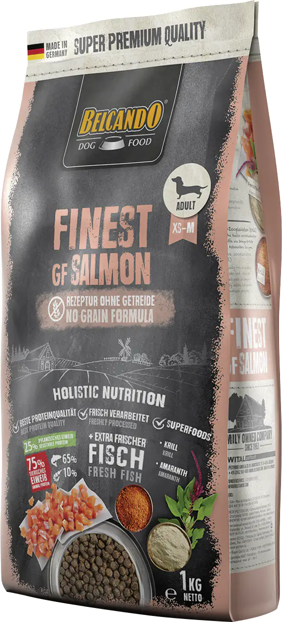 Belcando Finest GF Hundetrockenfutter Adult Medium 1 kg Lachs 