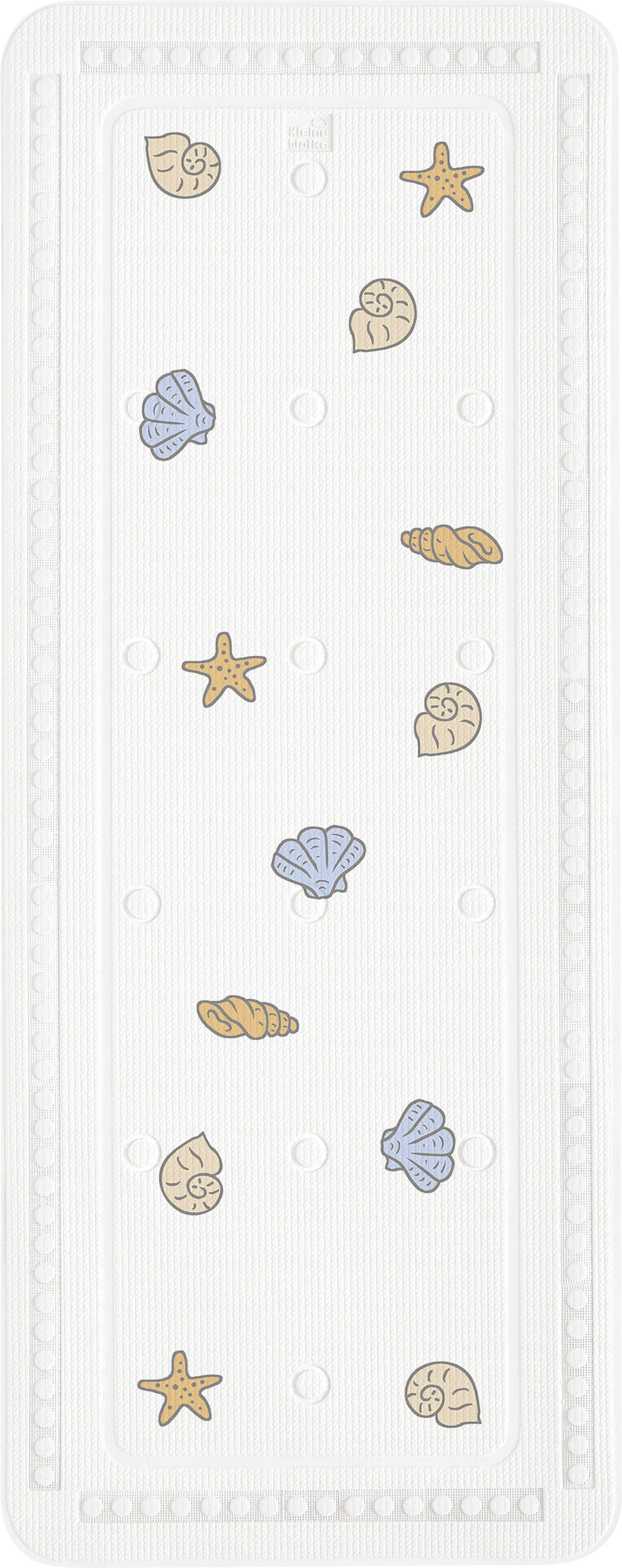 Kleine Wolke Wanneneinlage PVC Muscheln 36 x 92 cm weiß