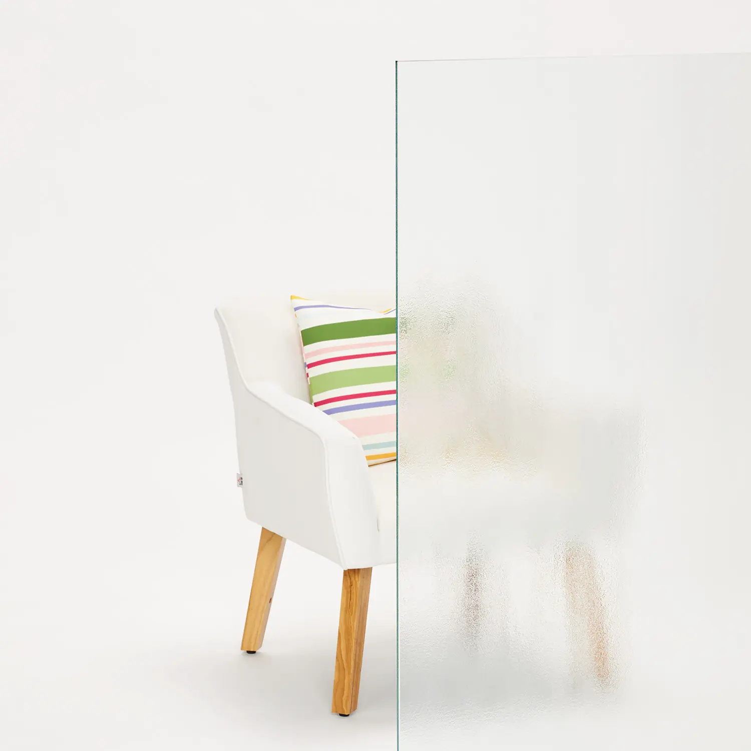 Ambiente Türverglasung Holztür mit Lichtausschnitt Chinchilla 142 x 53,5 cm weiß