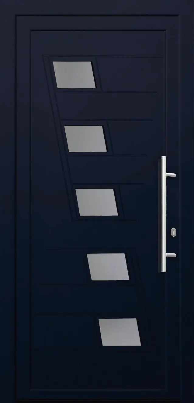 Panto Haustür Modell K043 DIN rechts weiß/anthrazit 100 x 200 cm