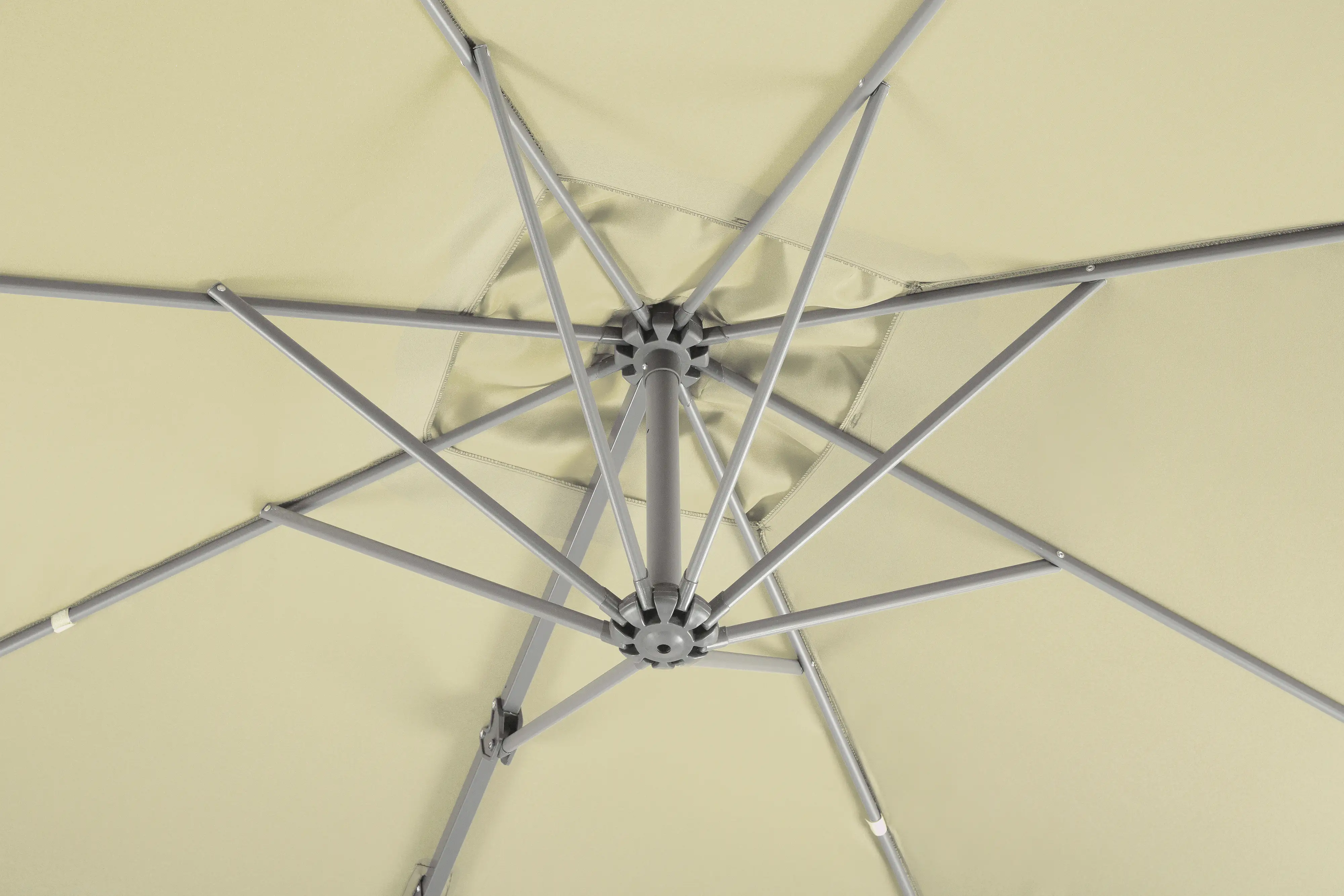Schneider Ampelschirm Rhodos Junior natur 270 x 270 cm inkl. Sonnenschirmhülle