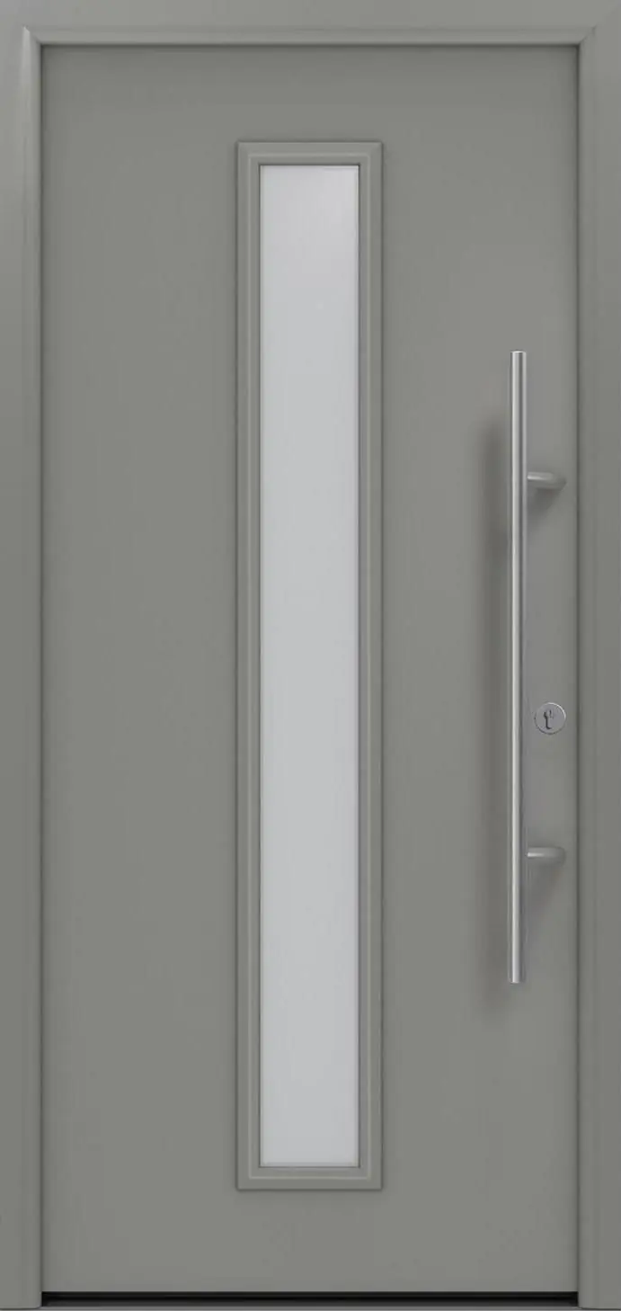 EcoStar Haustür ISOPRO Secur IPS 020 RC2 graualuminium 110 x 210 cm