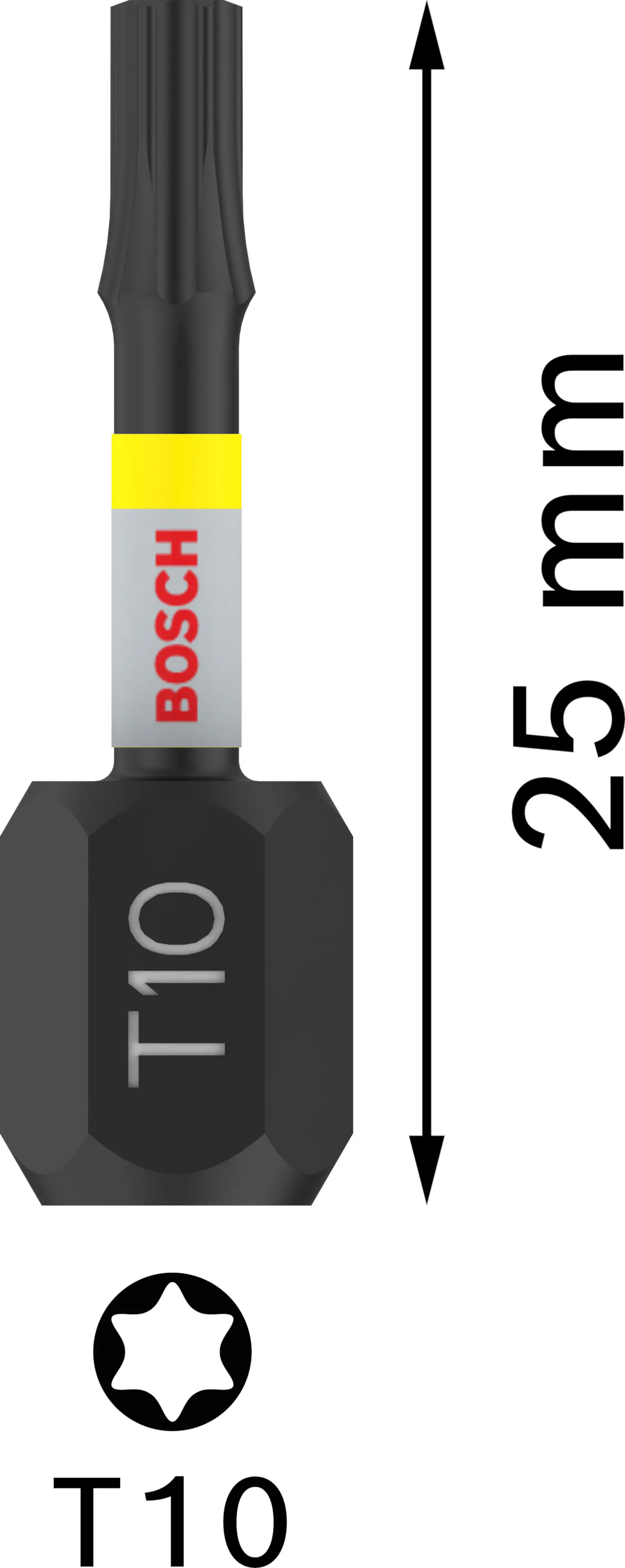 Bosch PRO Impact Bit T10 25 mm 2-teilig