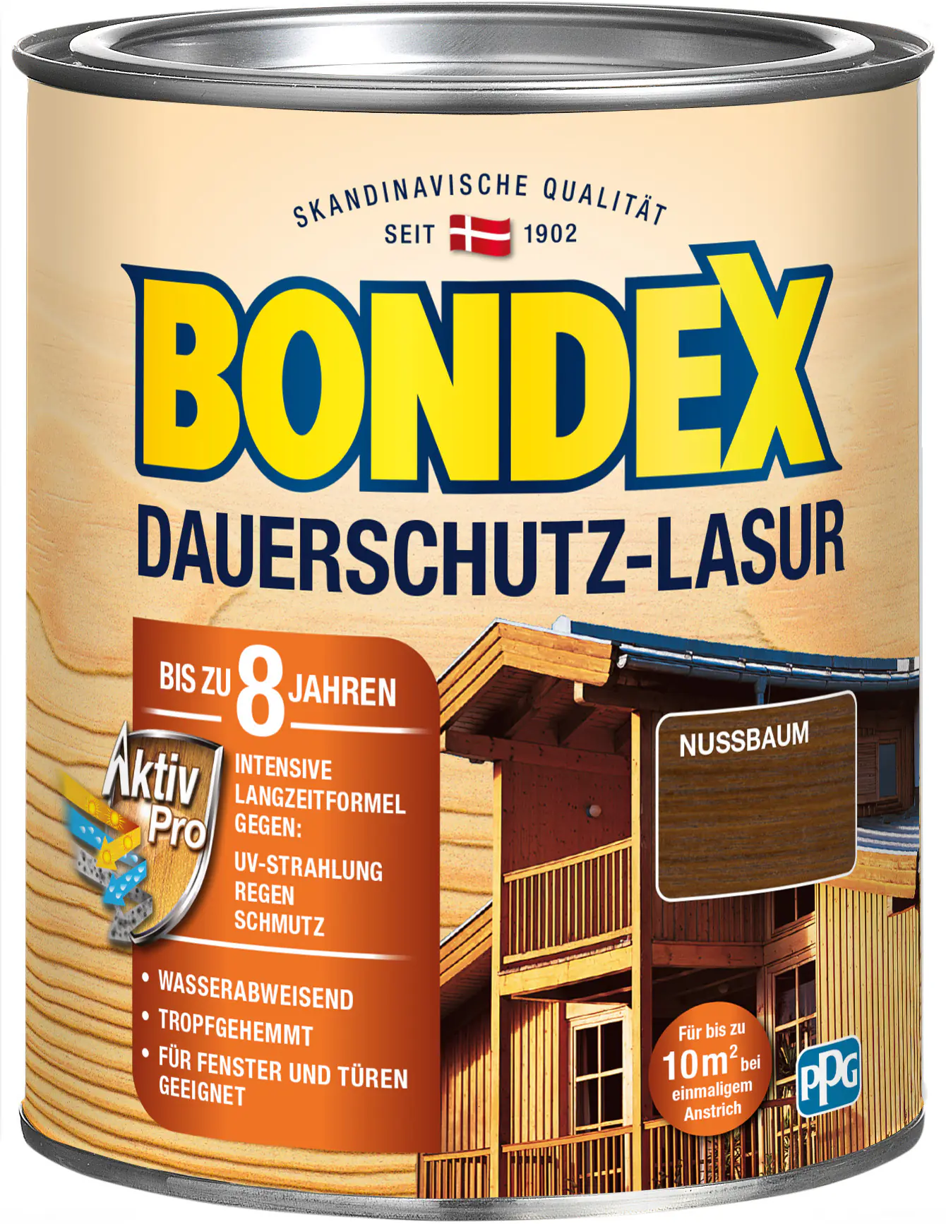 Bondex Dauerschutz Lasur 750 ml nussbaum