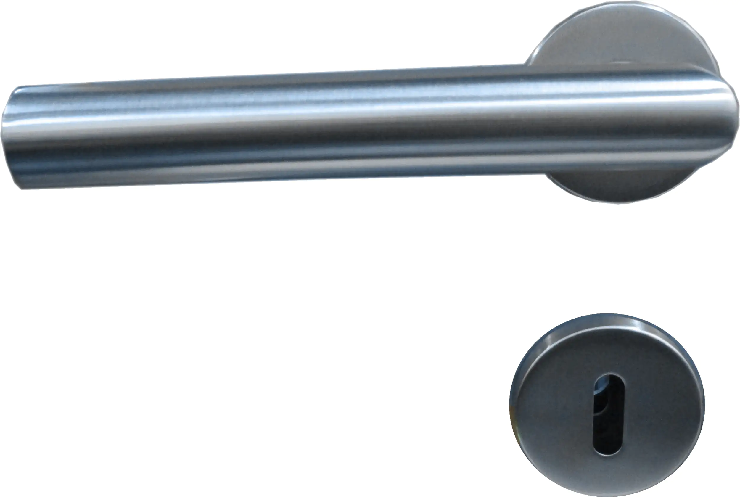 TrendLine BB-Rosettengarnitur Edelstahl Ø 5 cm rund gerader Griff