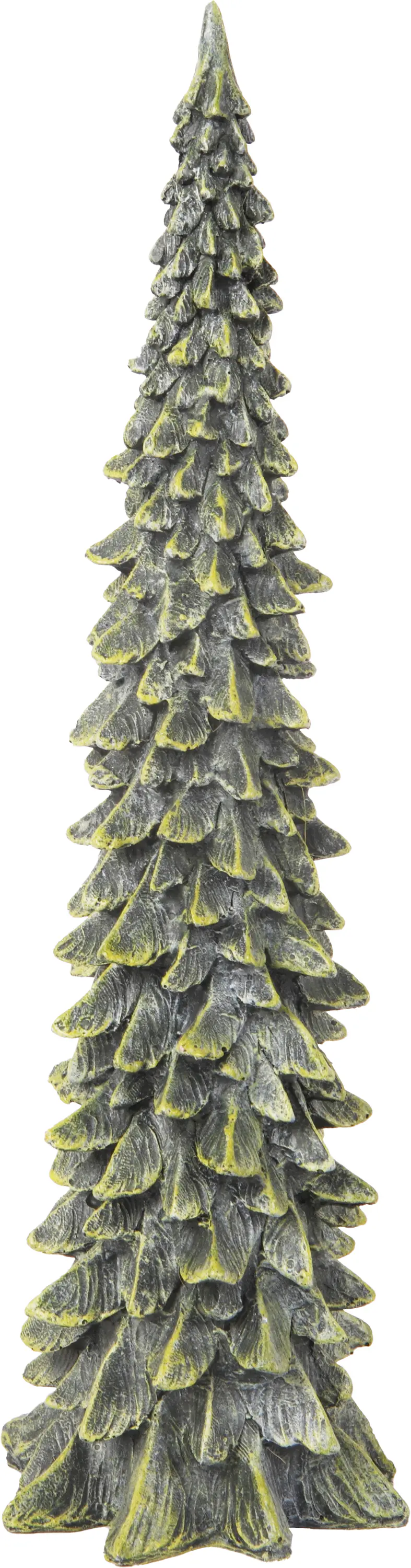Deko-Tannenbaum Polyresin 38 x 11 cm grün
