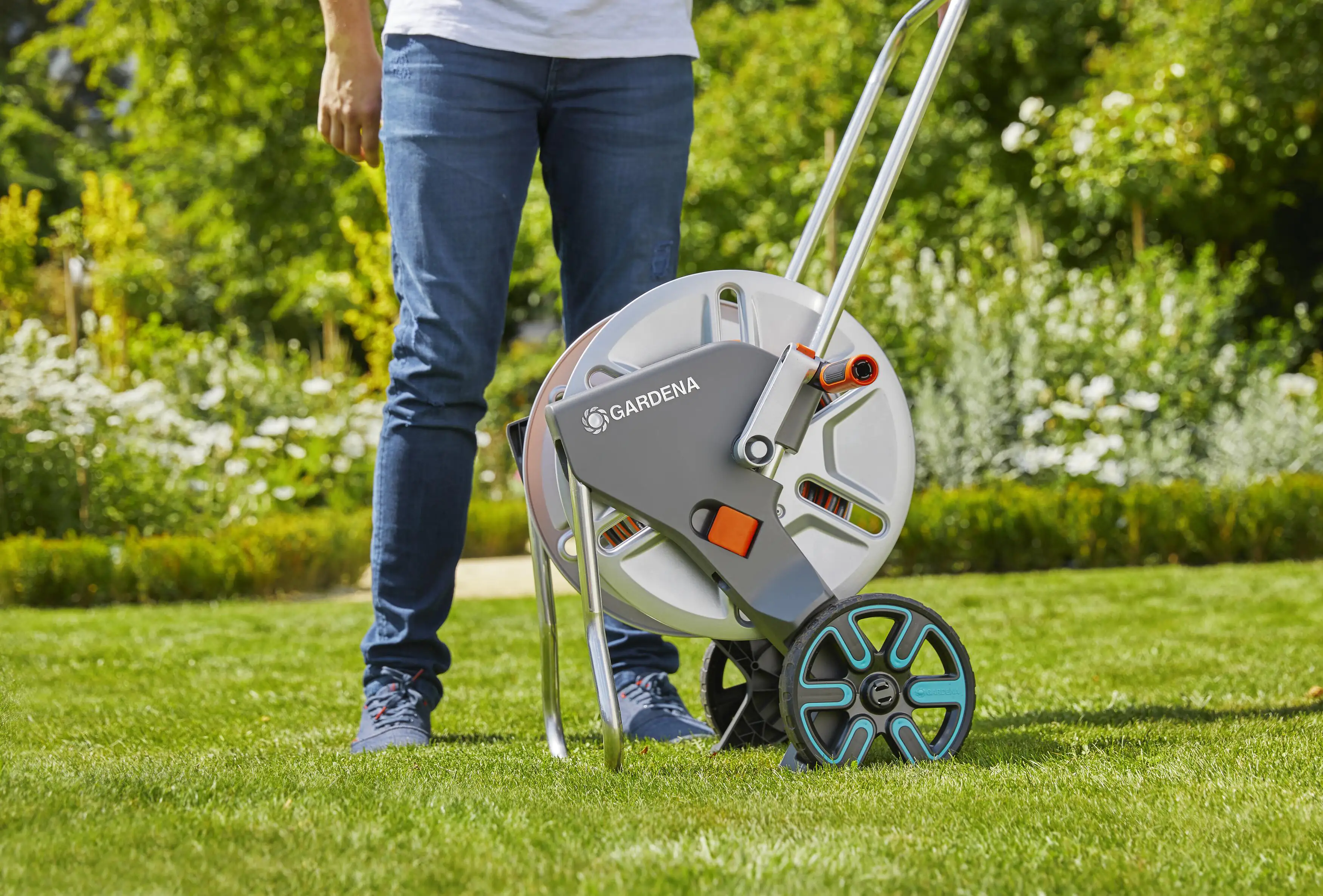 Gardena Schlauchwagen CleverRoll M Metall ohne Schlauch
