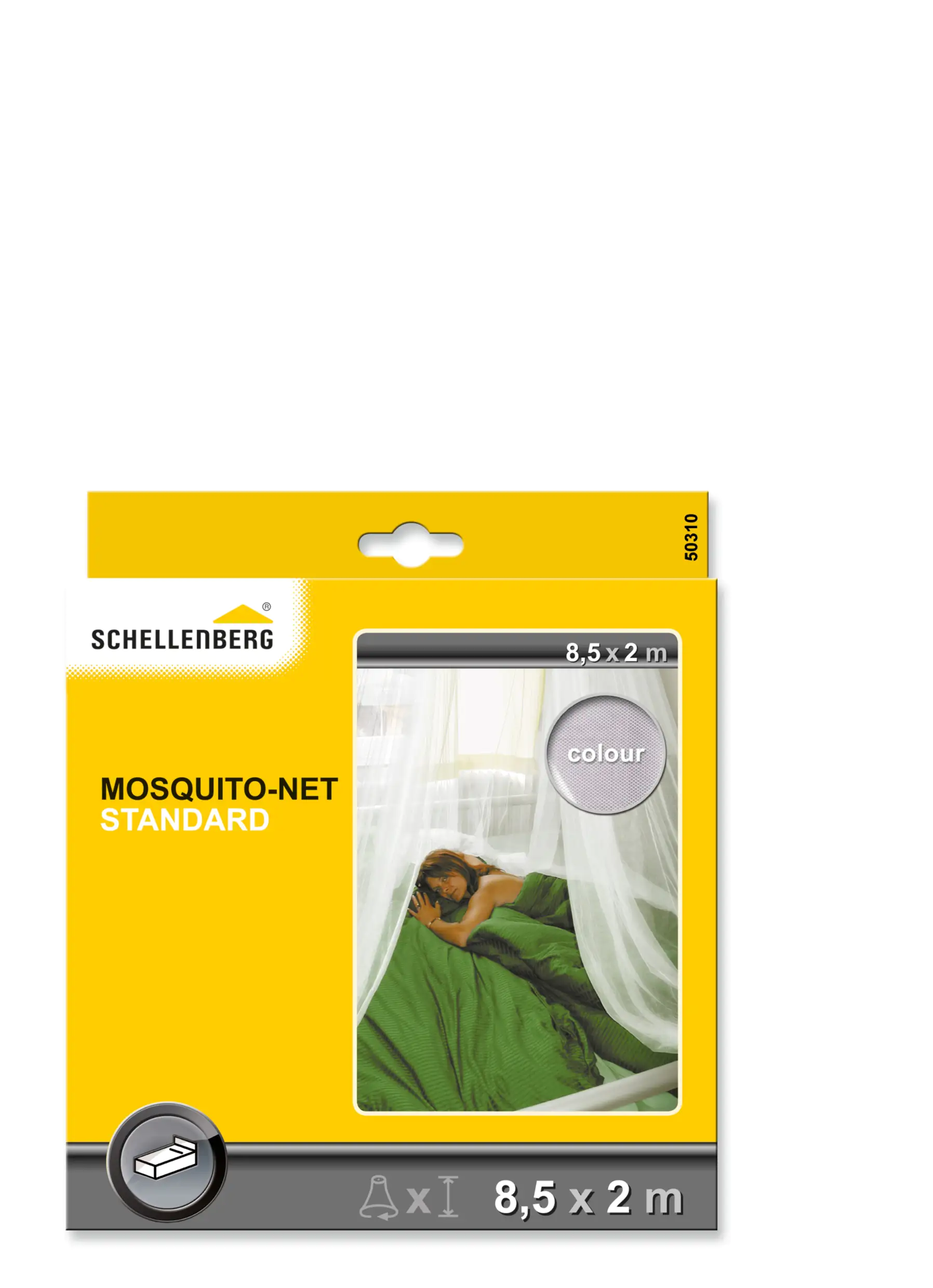 Schellenberg Moskitonetz STANDARD 2.0 x 8.5 m weiß