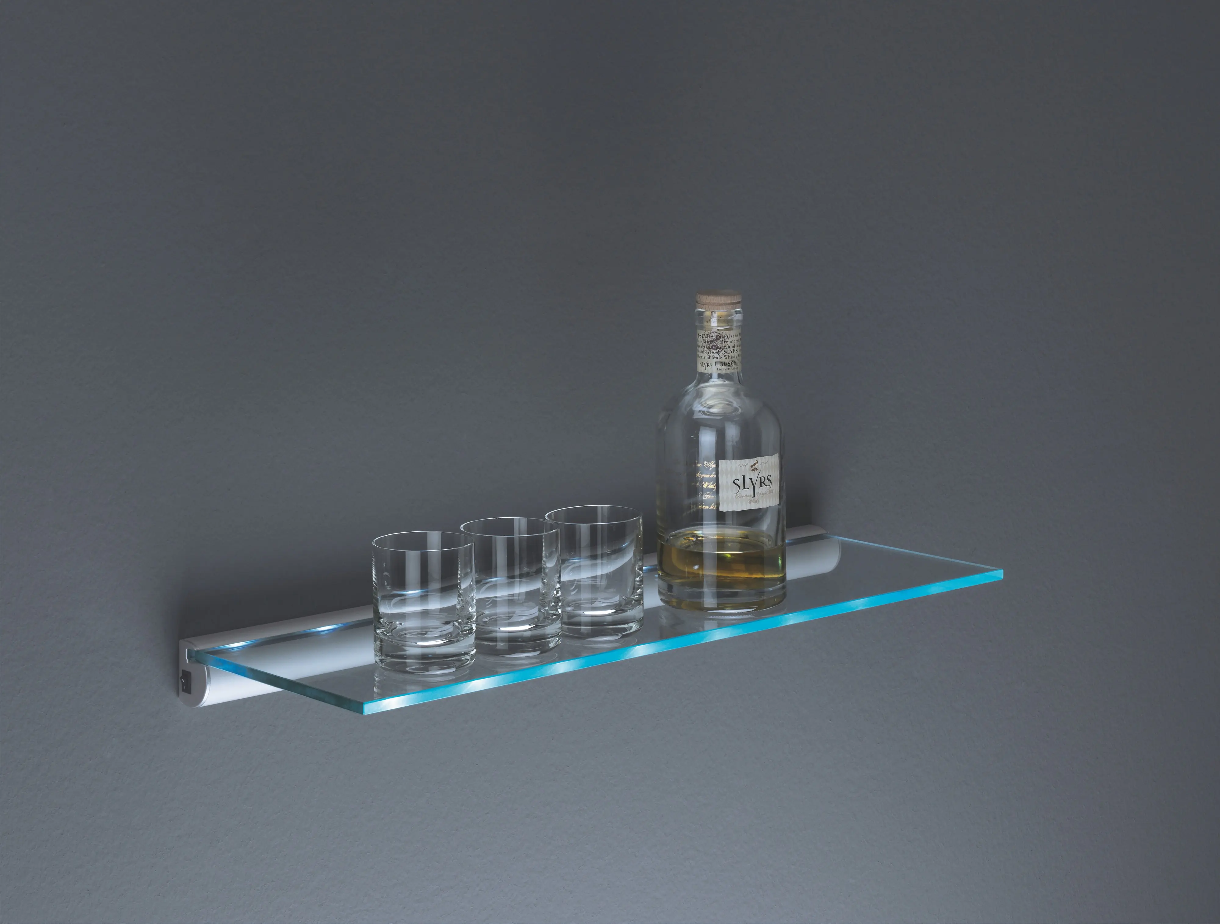 Dolle LED Regalträger Rail 80 cm silber 