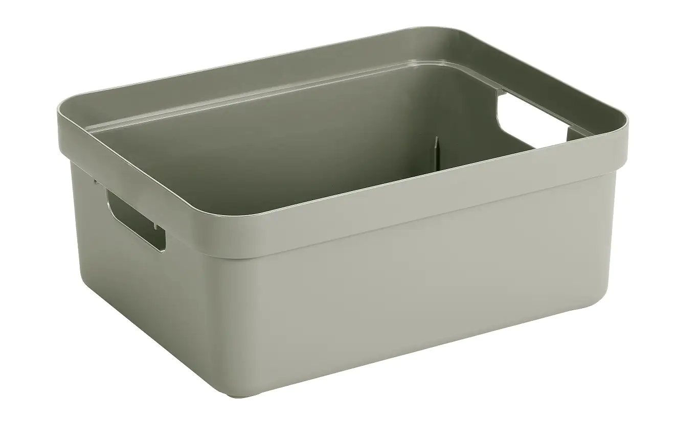 Sunware Aufbewahrungsbox Sigma Home mit Griffen 45,3 x 35,4 cm 24 L hellgrün