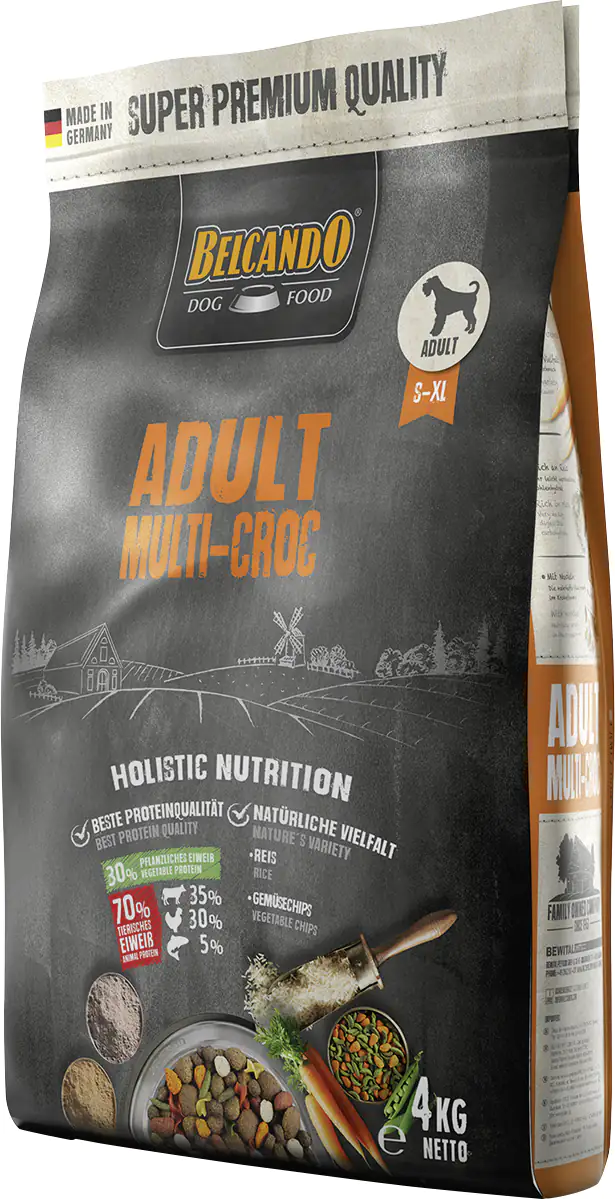 Belcando Multi Croc Hundetrockenfutter Adult 4 kg Geflügel & Rind 