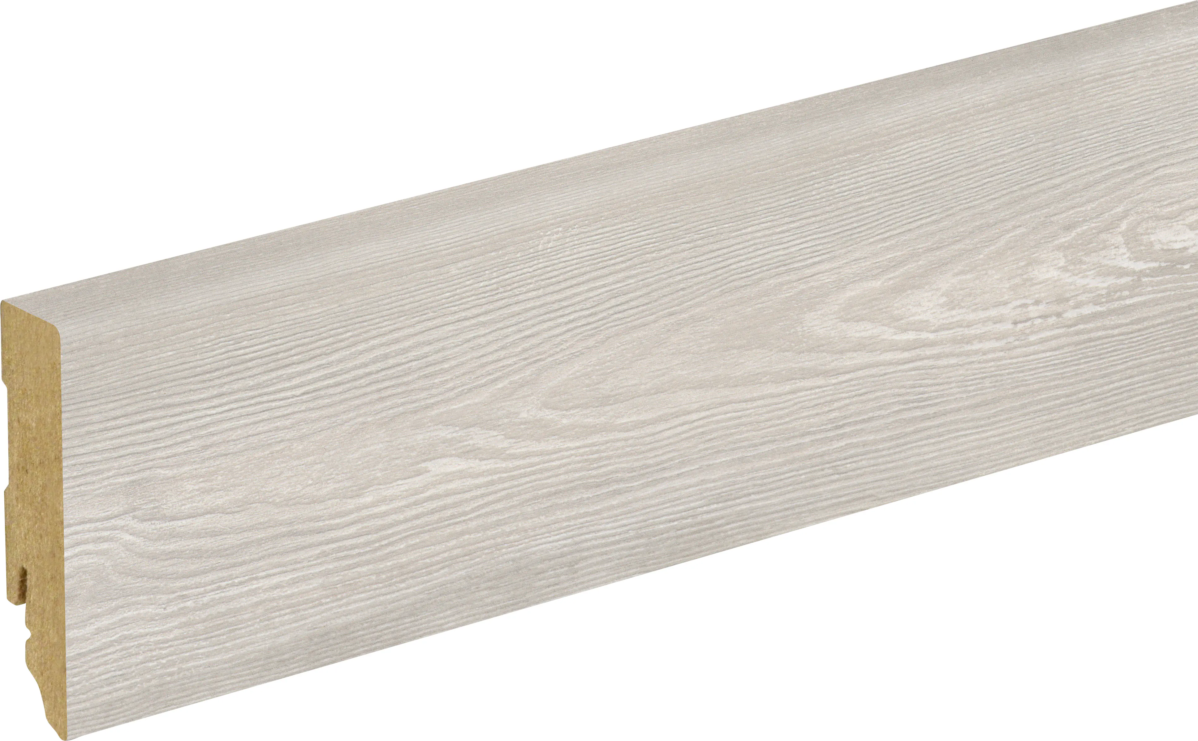 Neuhofer Fußleiste 240 cm 70 x 19 mm Pine whitewashed