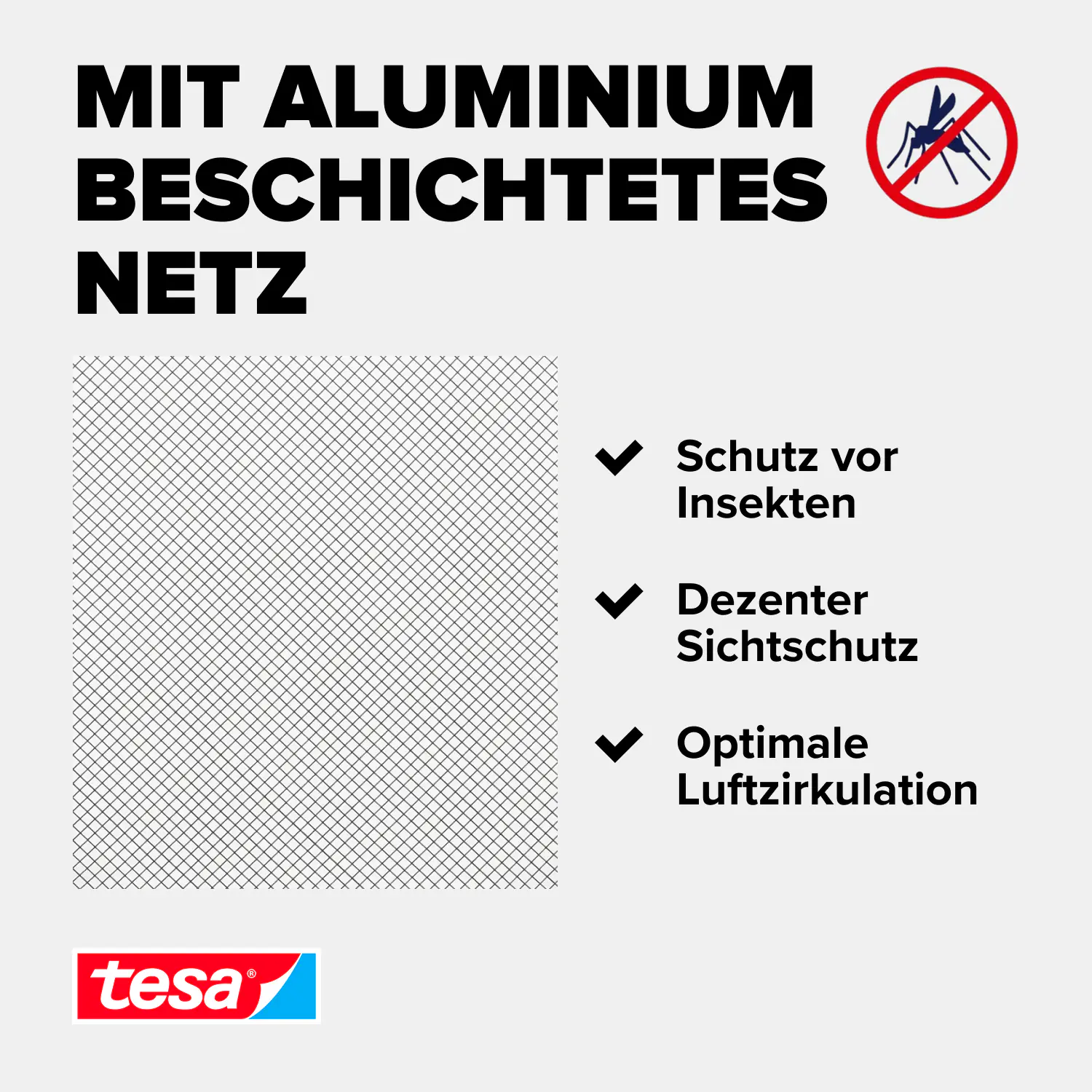 tesa Insektenschutz-Dachfenster SUN PROTECT 120 x 140 cm anthrazit