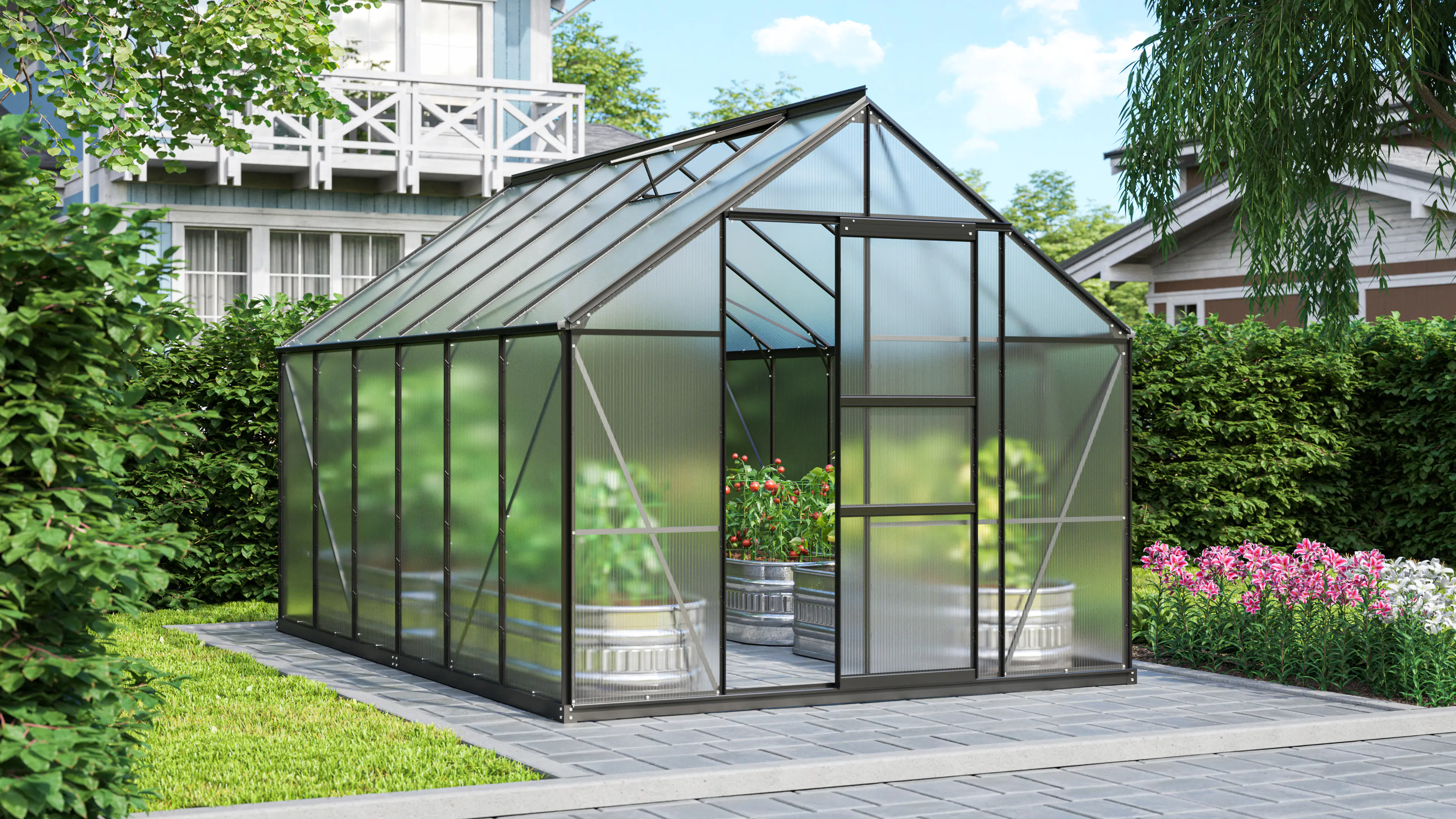Vitavia Gewächshaus Merkur 9900 254 x 379 cm 4 mm HPK