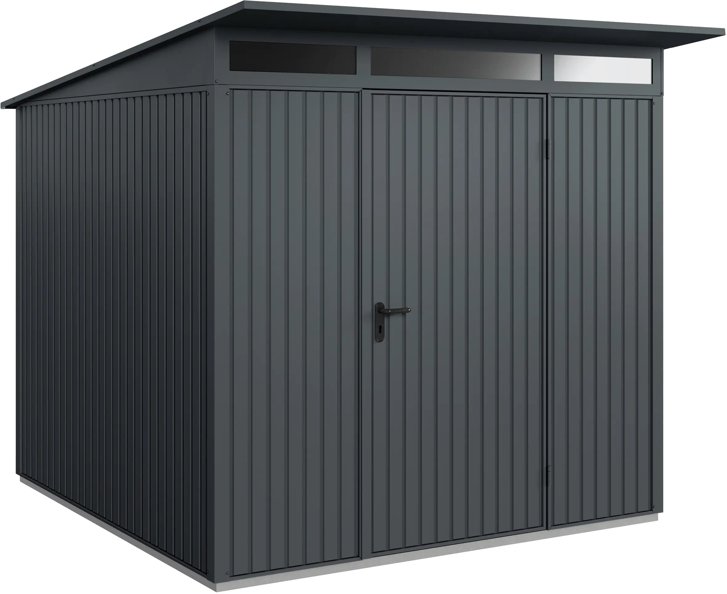 EcoStar Gerätehaus Trend-P Typ 2 anthrazitgrau 247,9 x 283,4 x 232,3 cm