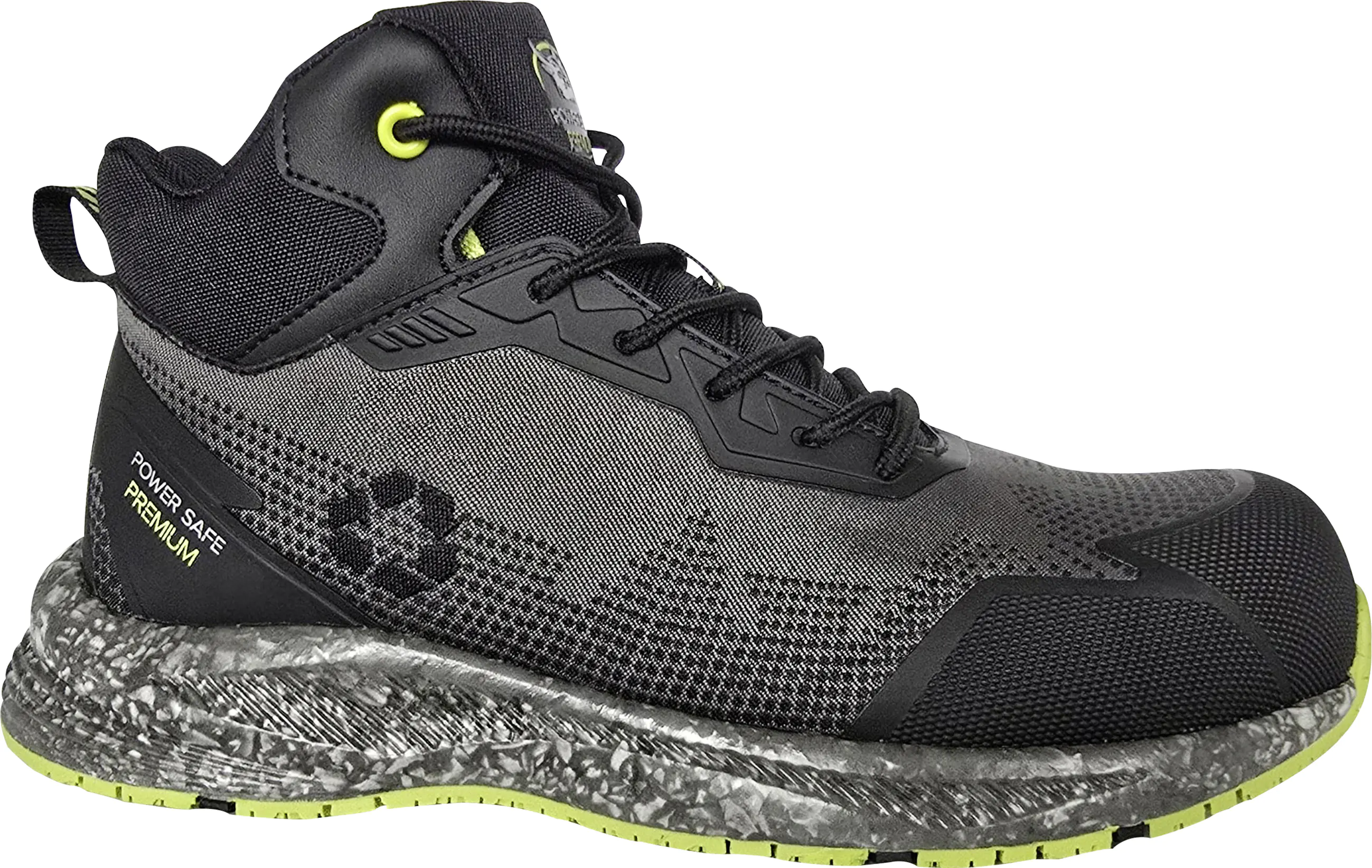 Sicherheitsstiefel Ecostar Mid S1P schwarz-neongrün