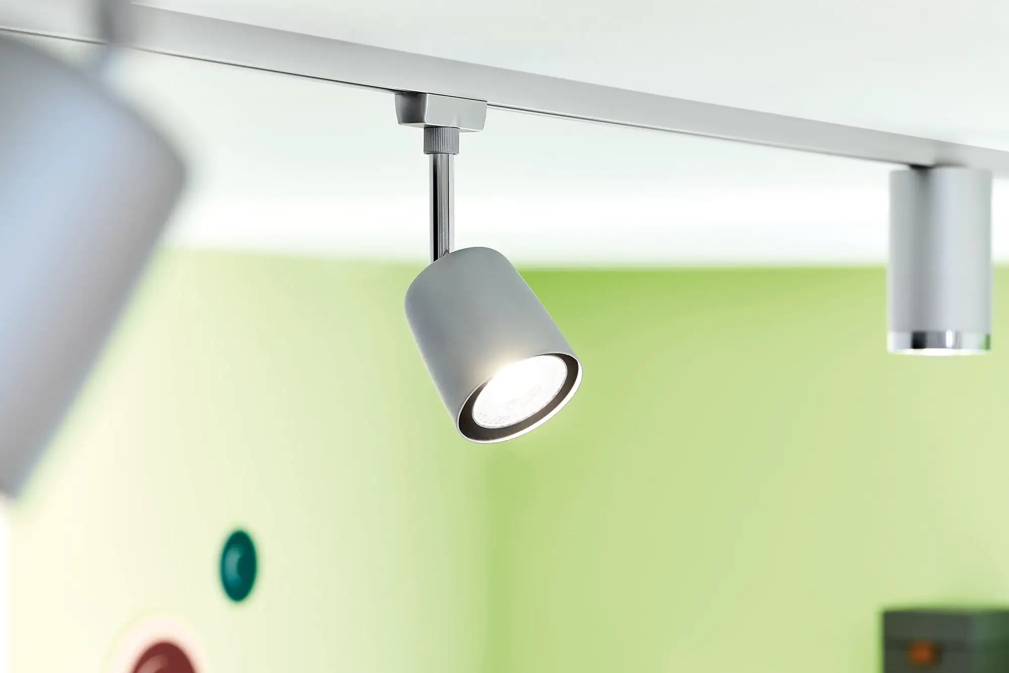 Paulmann URail Schienenspot Cover chrom-matt 14 cm GU10 10 W dimmbar