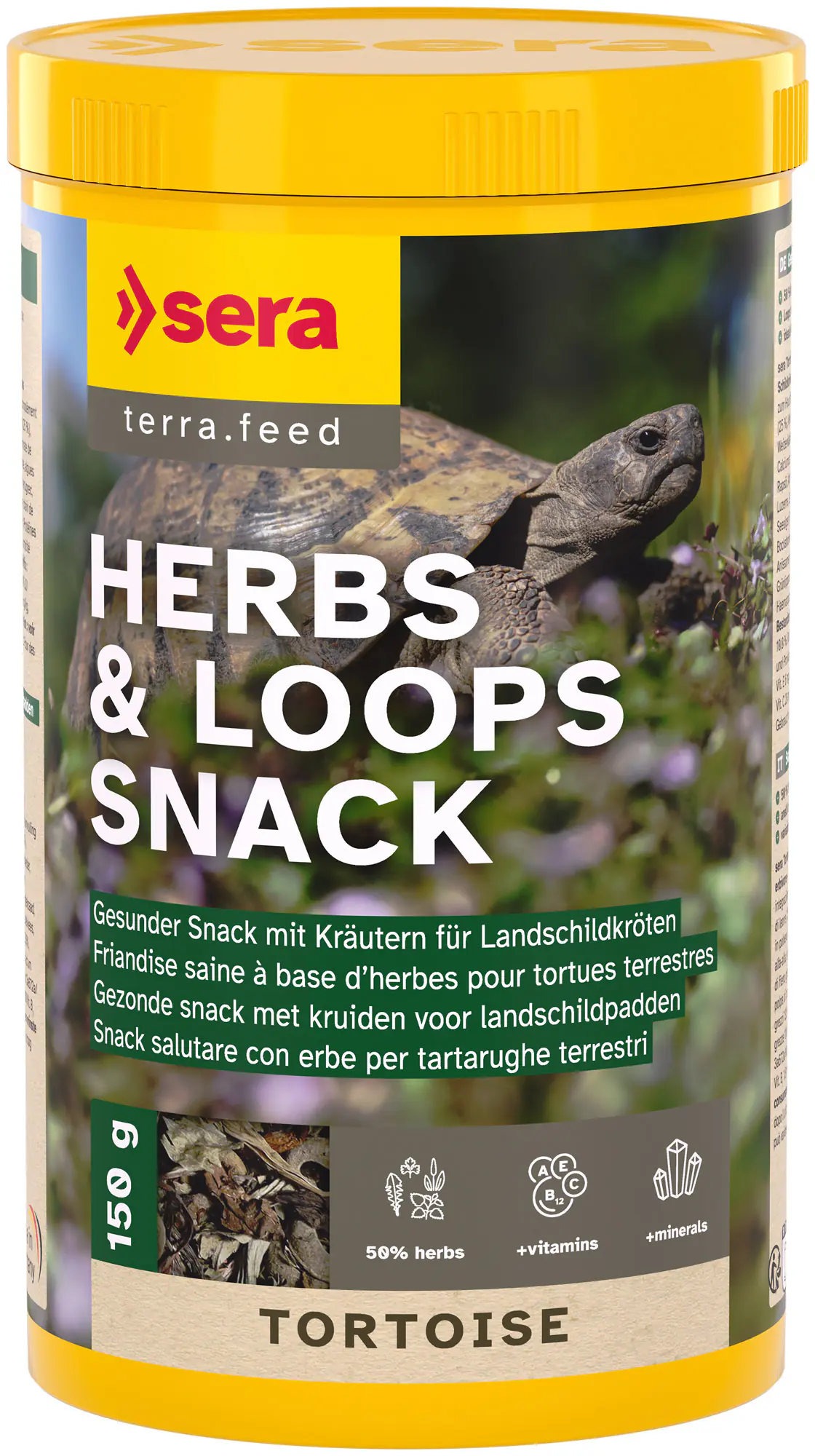Sera Schildkrötenfutter Tortoise Herbs & Loops Snack 1 L 