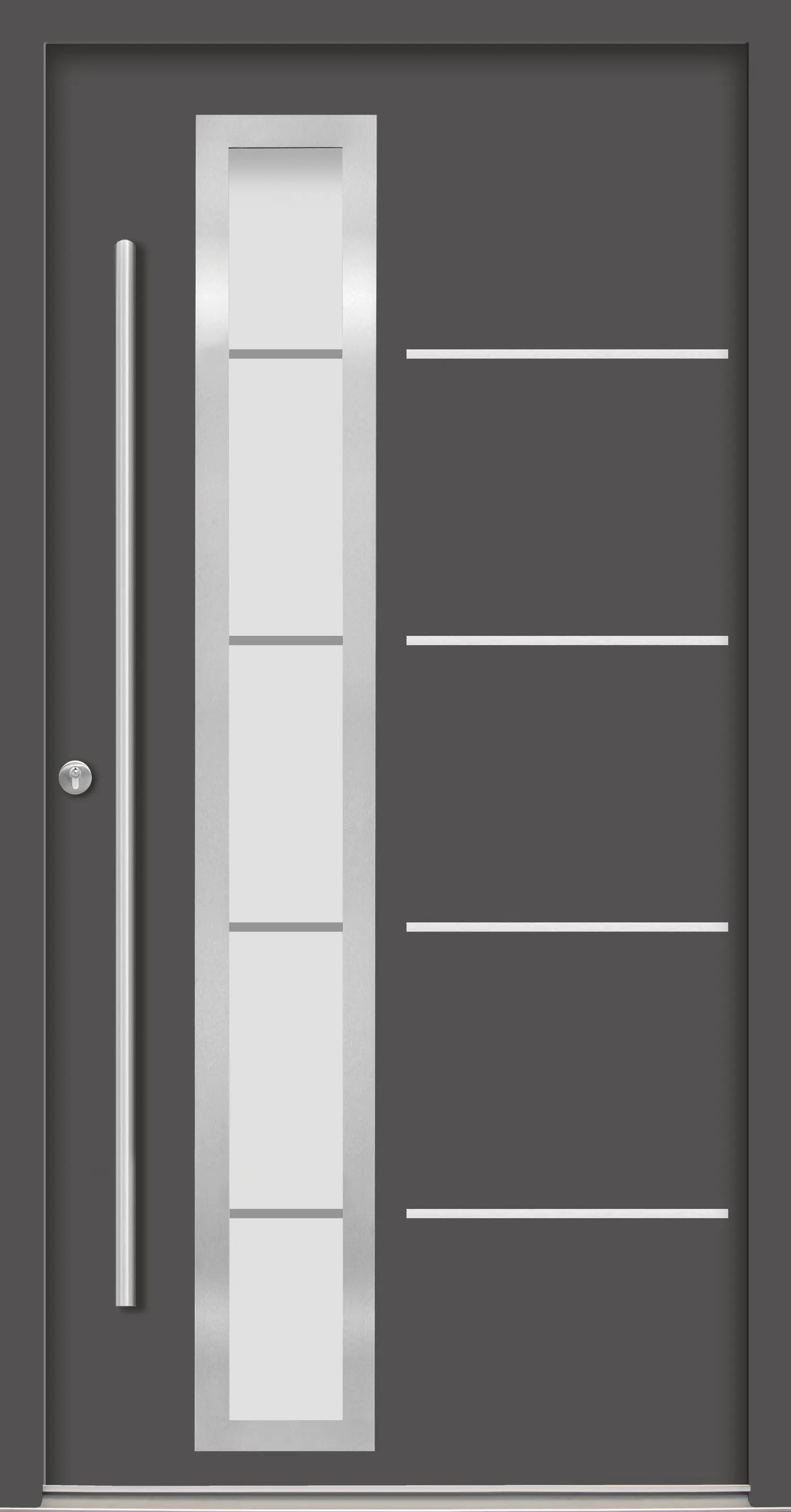 Splendoor Haustür Passivedoor Premium B06 Anthrazit DIN Links 100 x 210 cm