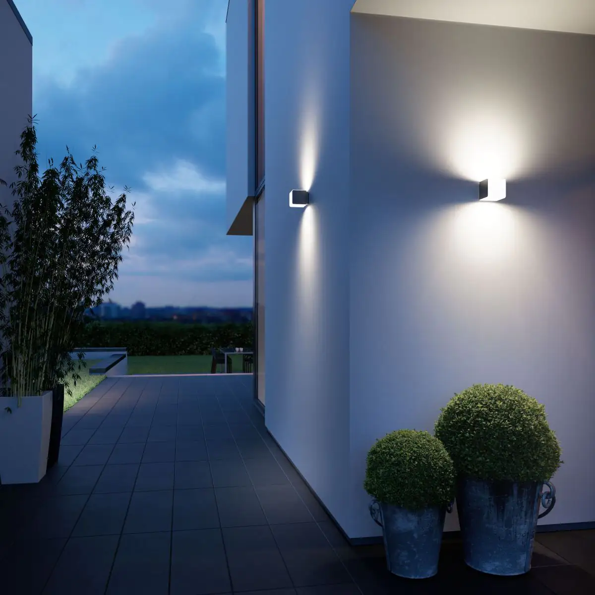 Steinel Außenleuchte L 830 SC Anthrazit Up- & Downlight mit Sensor