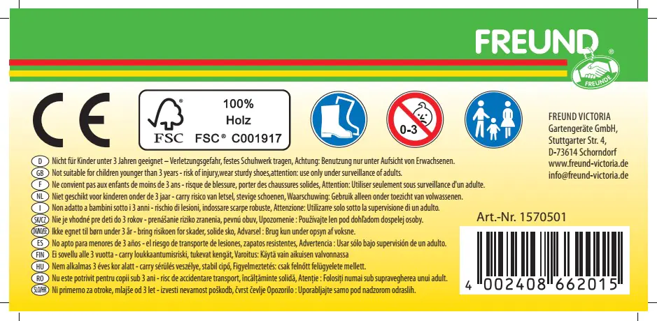 Freund Victoria Kinderbesen 21 cm Arbeitsbreite