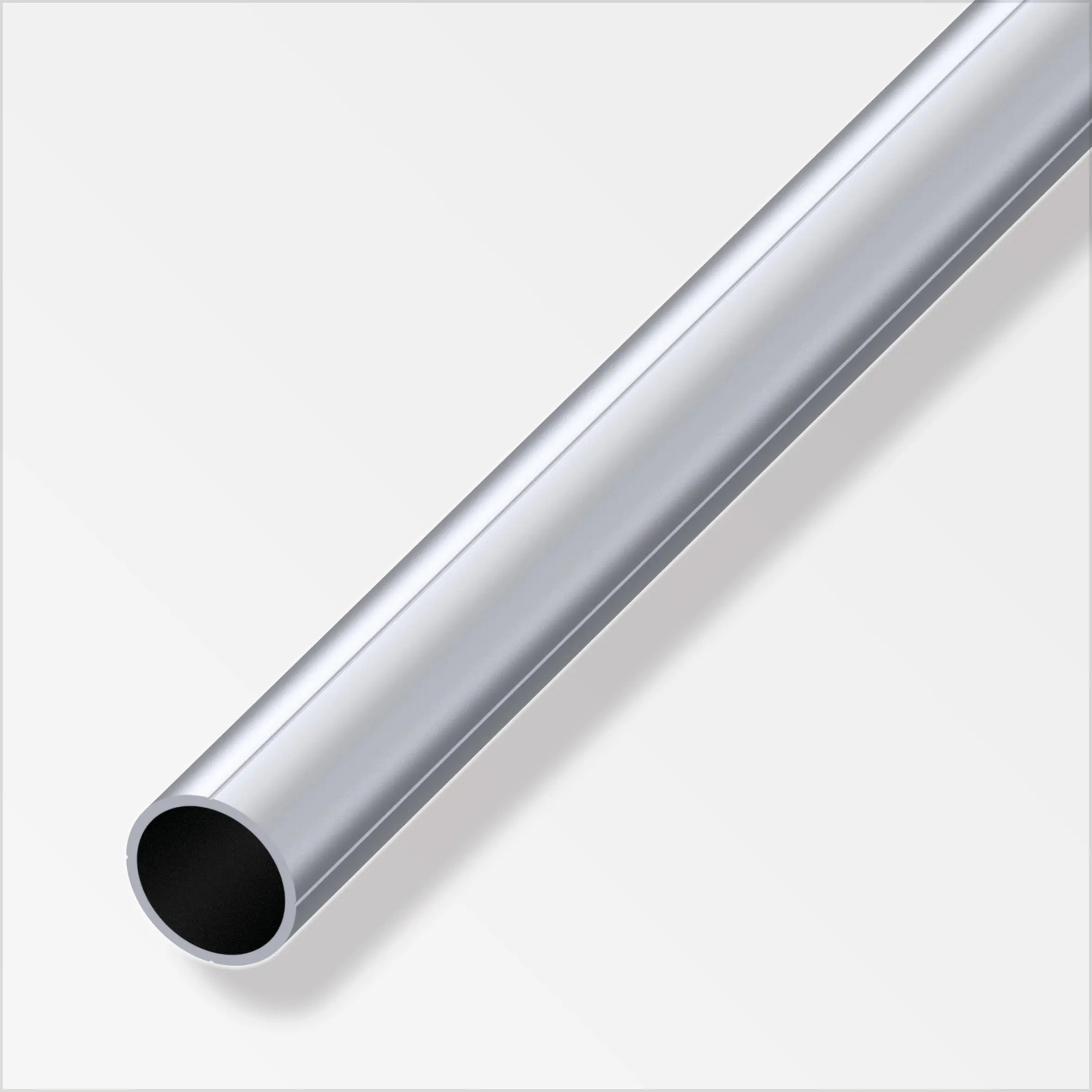 alfer Combitech Rundrohr Aluminium Ø 23,5 mm x 2,5 m silber