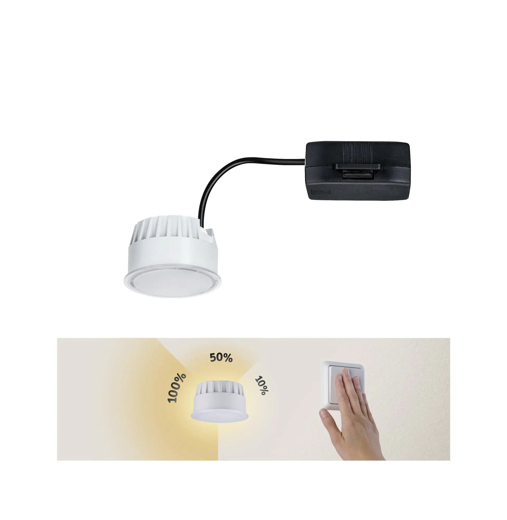 Paulmann LED-Einbauleuchte Coin Nova satin warmweiß
