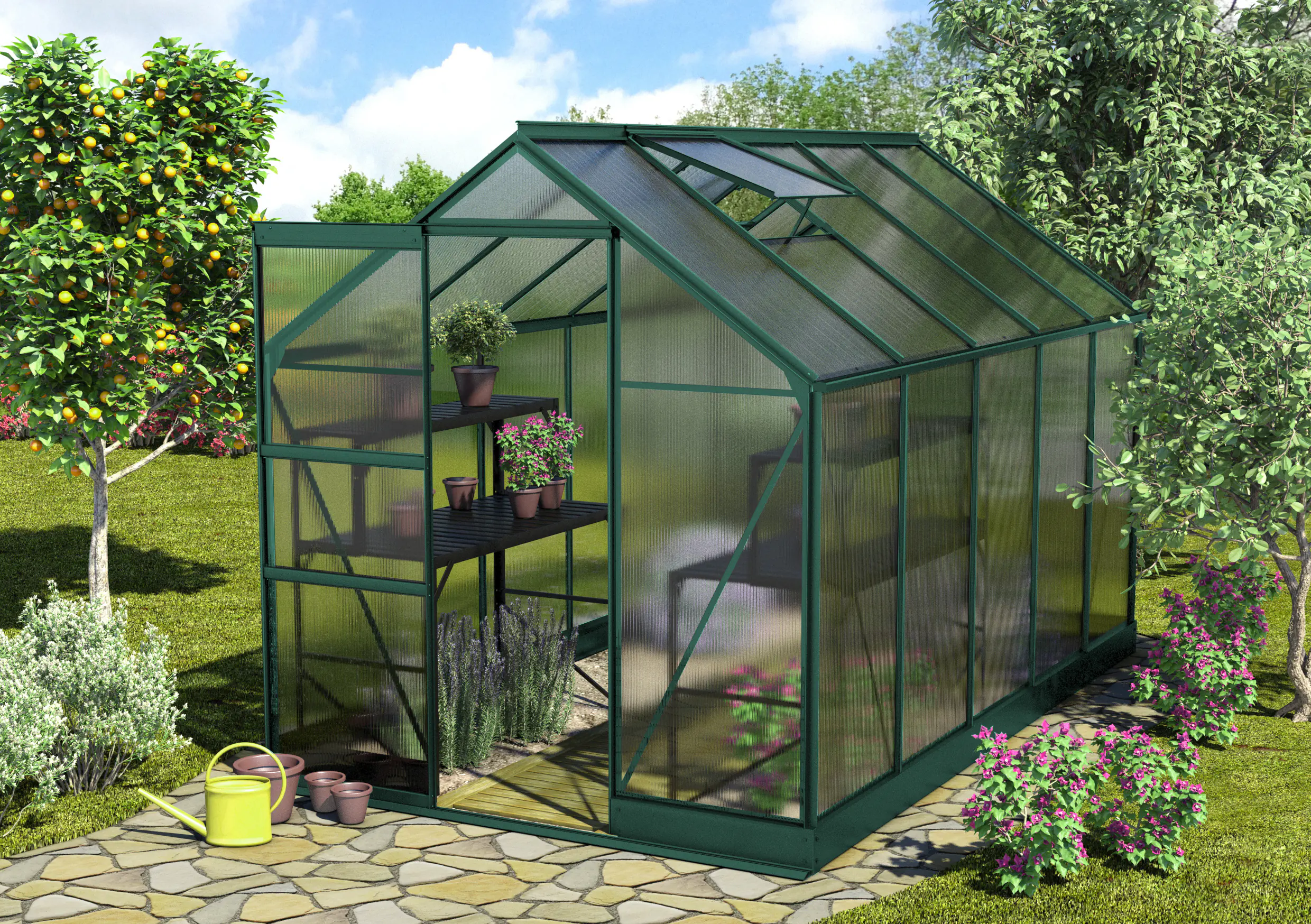 Vitavia Gewächshaus Apollo 6200 195 x 323 cm 6 mm HPK