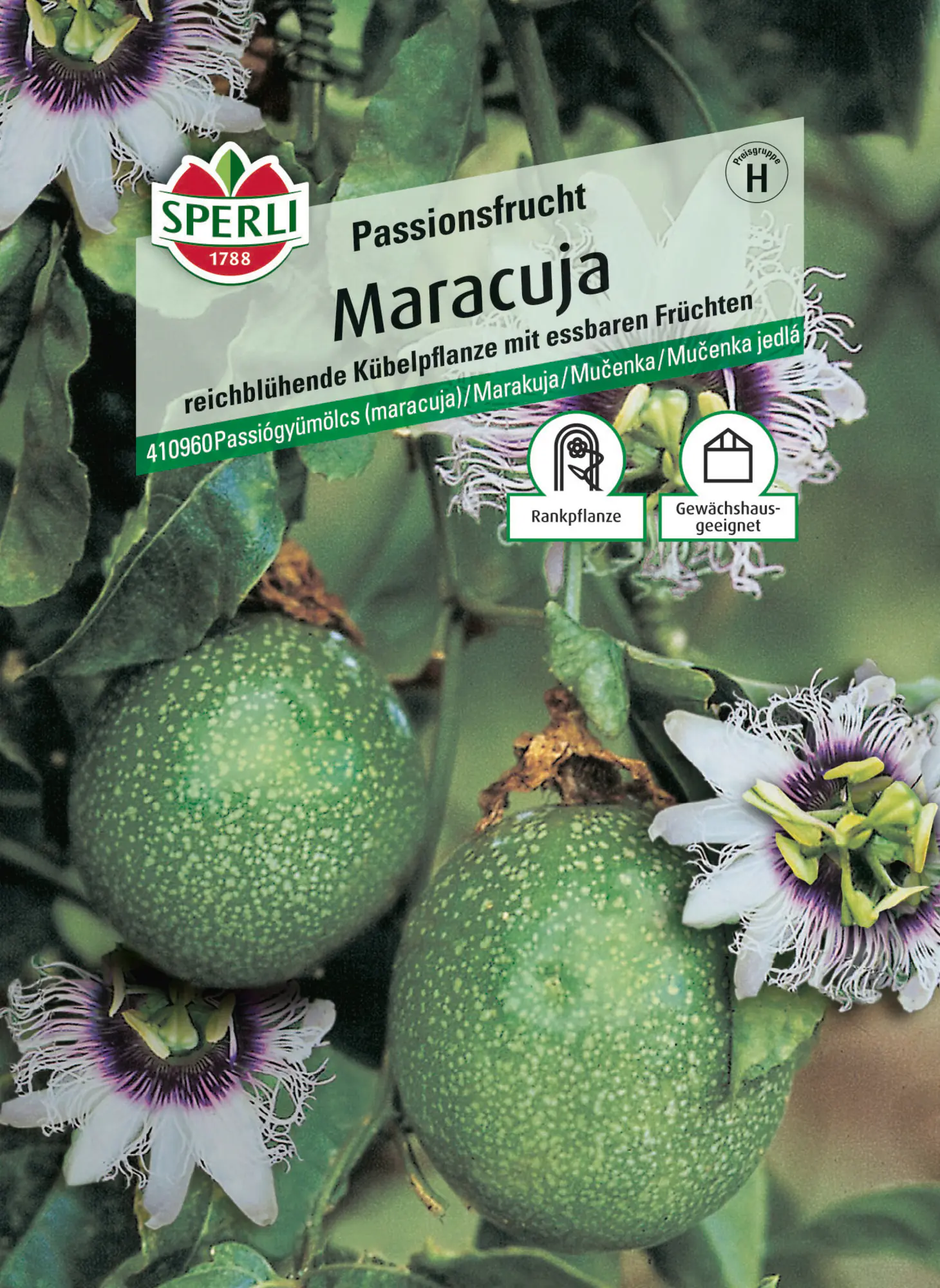Sperli Saatgut Maracuja Passionsfrucht für ca. 8 Pflanzen