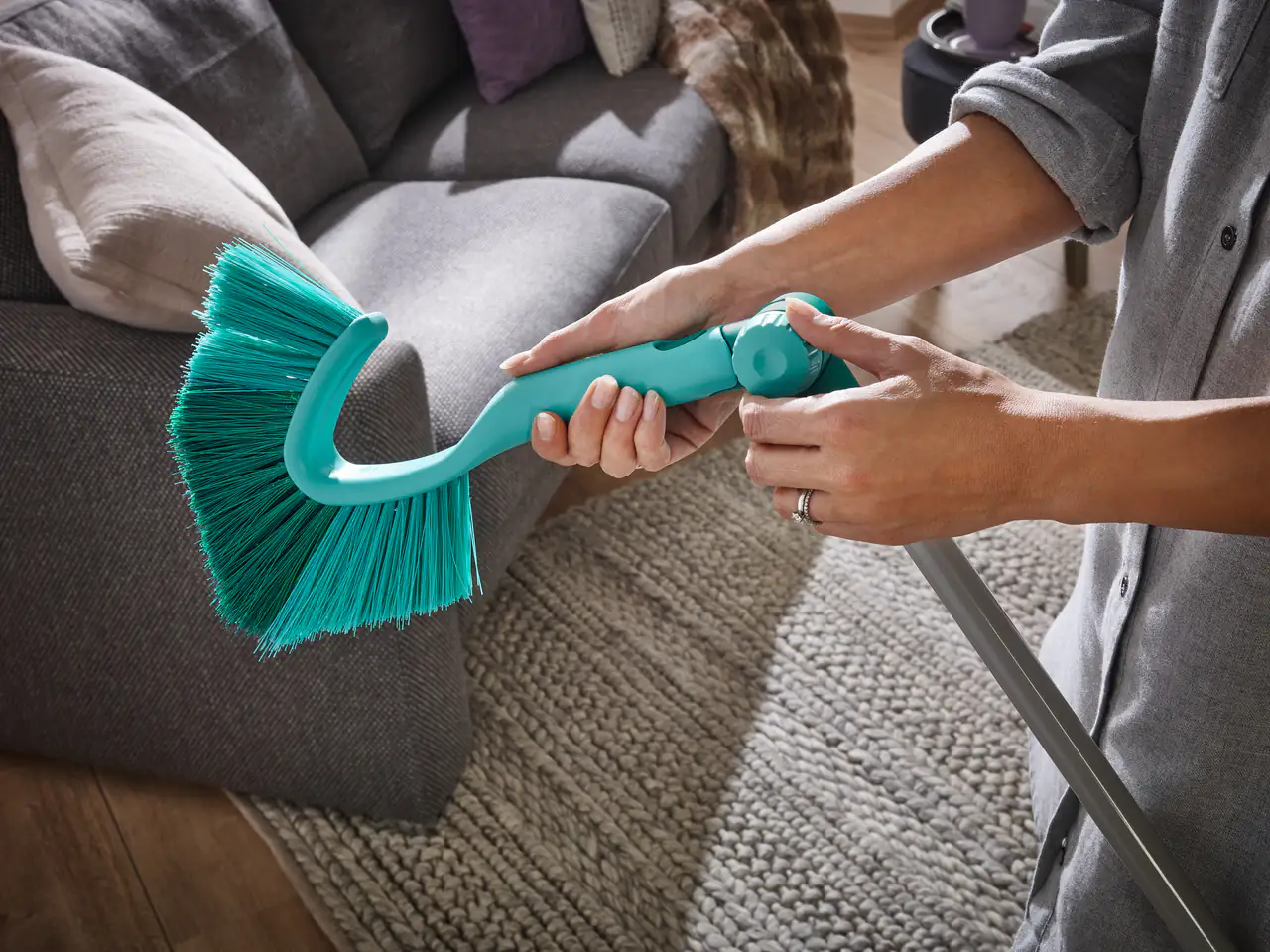 Leifheit Wand- und Deckenbesen Dusty Click System
