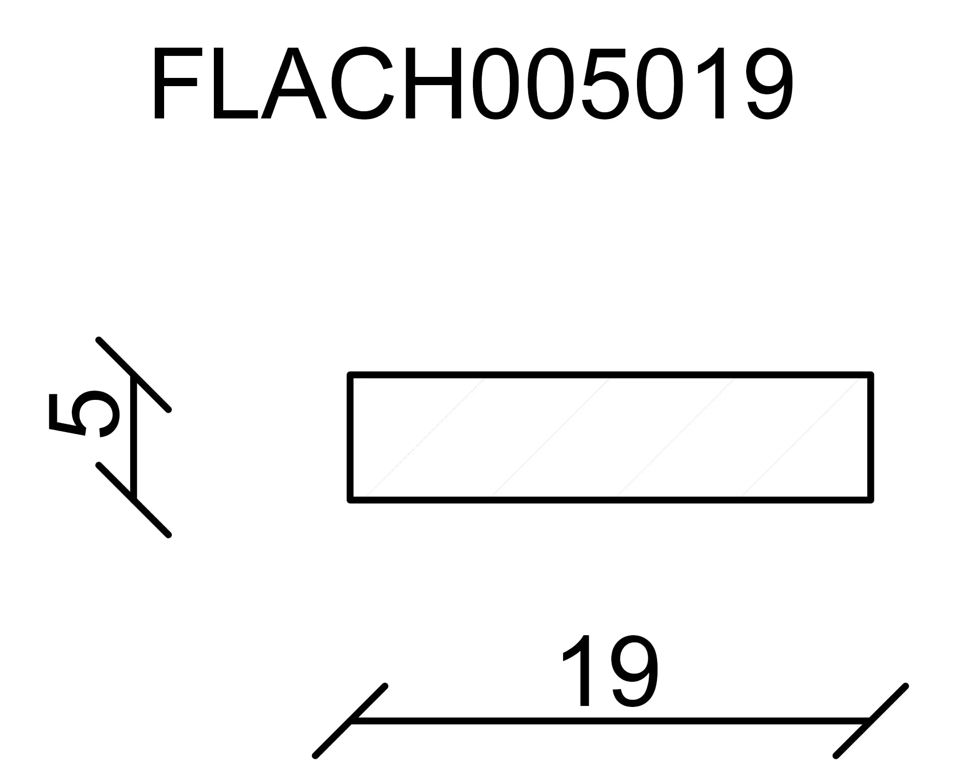 FN Neuhofer Flachleiste 100 cm 19 x 5 mm Fichte/Kiefer