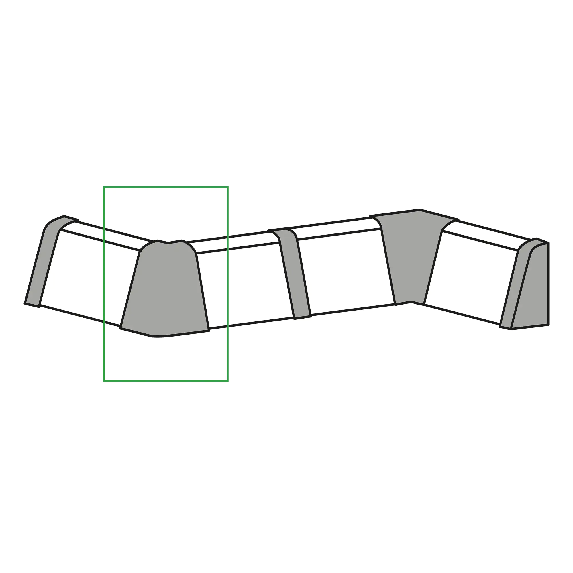 Neuhofer Außenecke 30 x 30 x 60 mm Ahorn Birke Buche