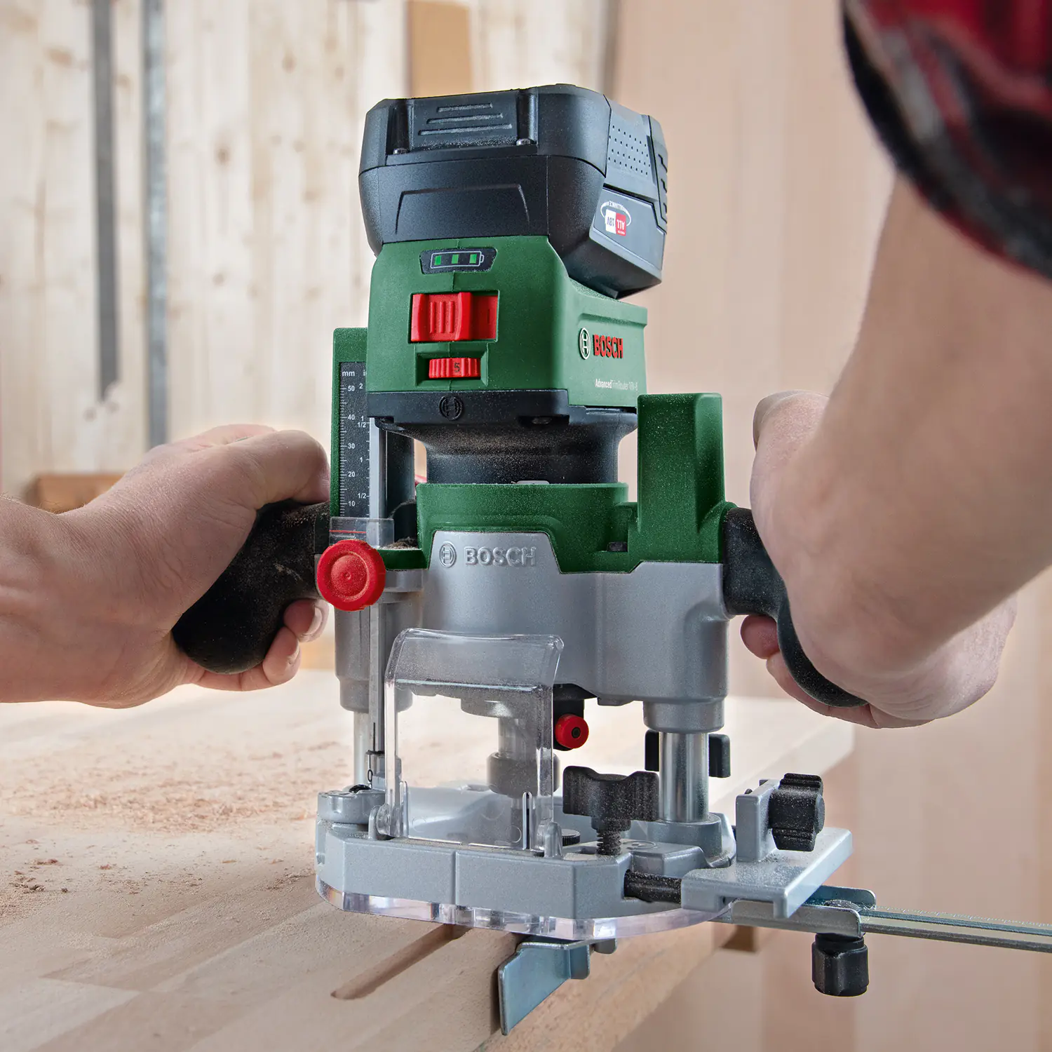 Bosch Akku-Oberfräse Router Combi Set 18V Solo