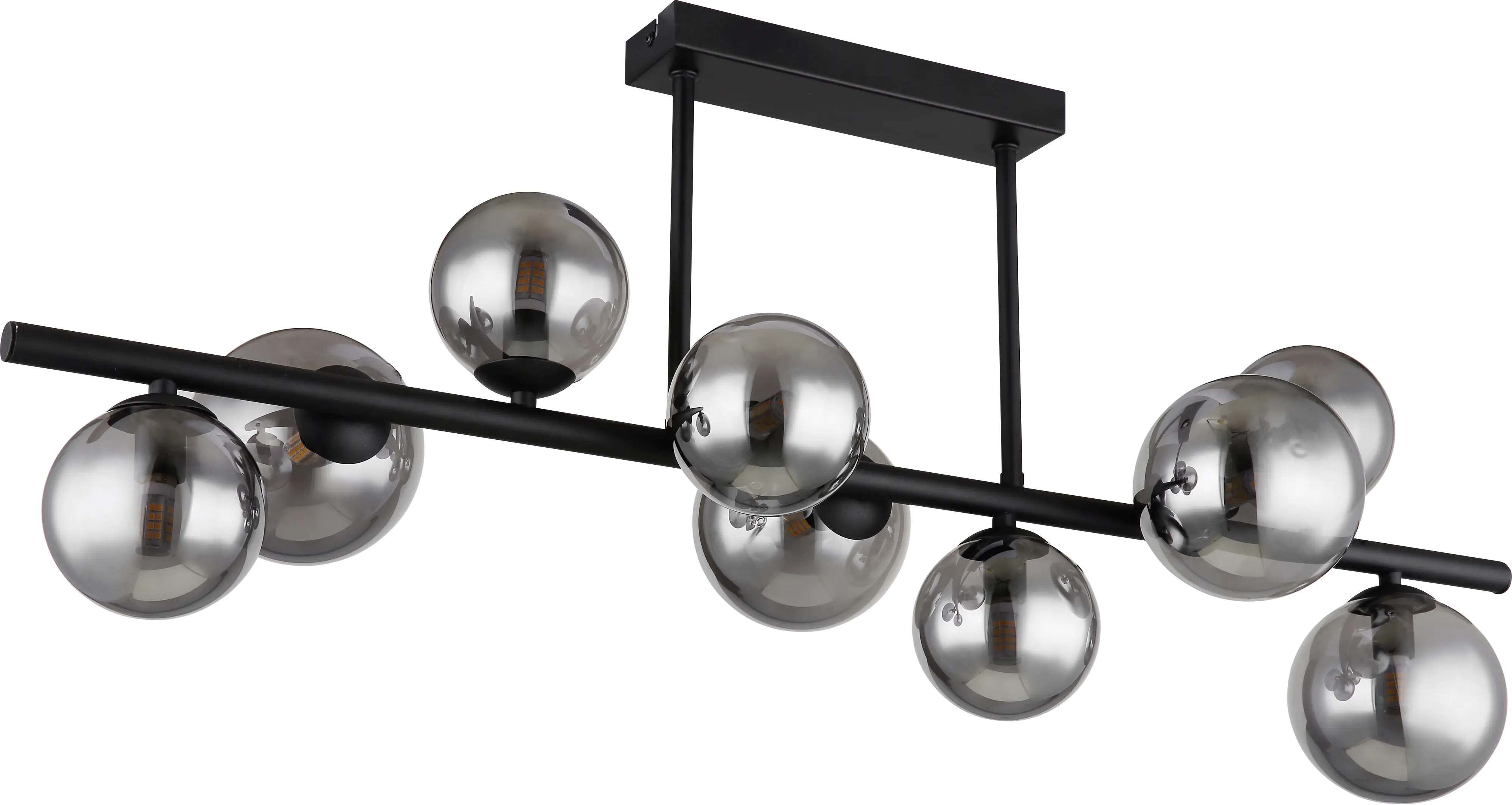 Globo Deckenleuchte Riha schwarz 87 x 30 cm 9 x G9 LED, 3 W