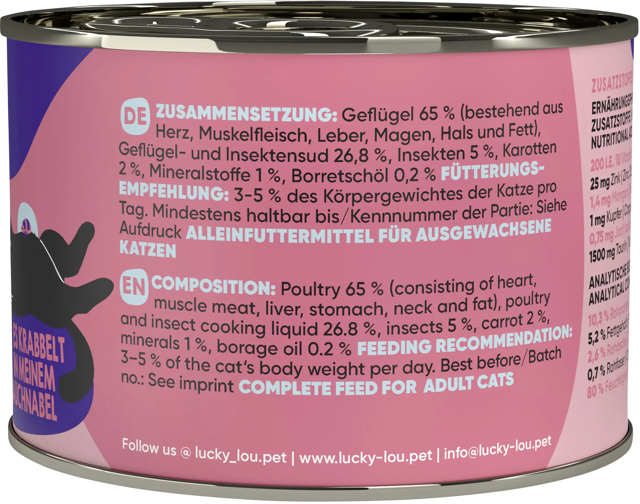 Lucky Lou Lifestage Adult Geflügel und Insekten 200g