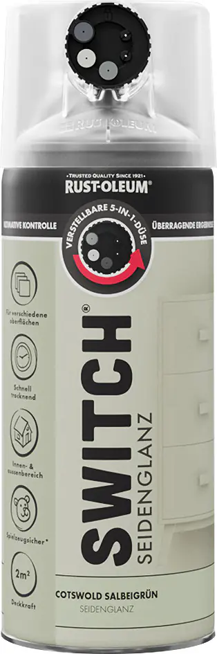 Rust-Oleum Sprühlack Switch 400 ml salbeigrün seidenglanz