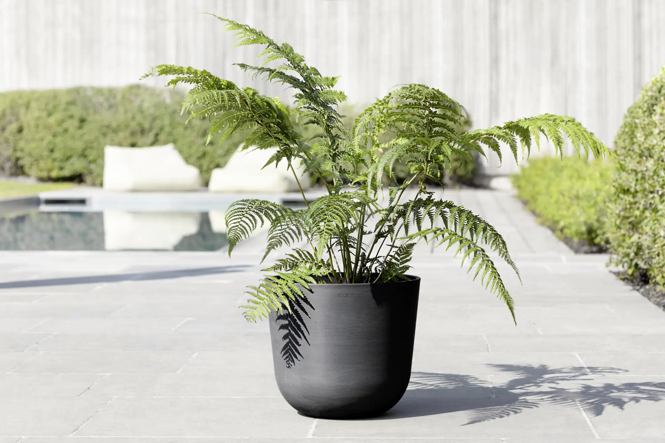Ecopots Pflanztopf Oslo Ø 35 x 30,5 cm dunkelgrau